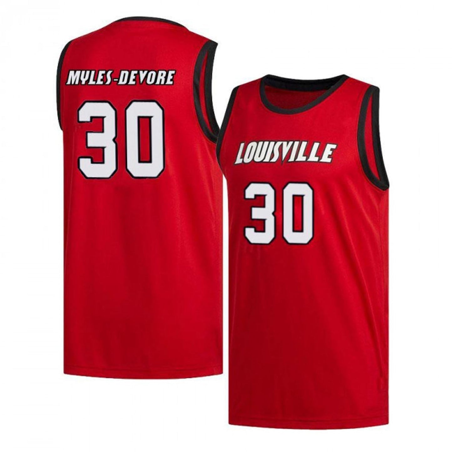 Ashton Myles-Devore Louisville Cardinals 30 Jersey
