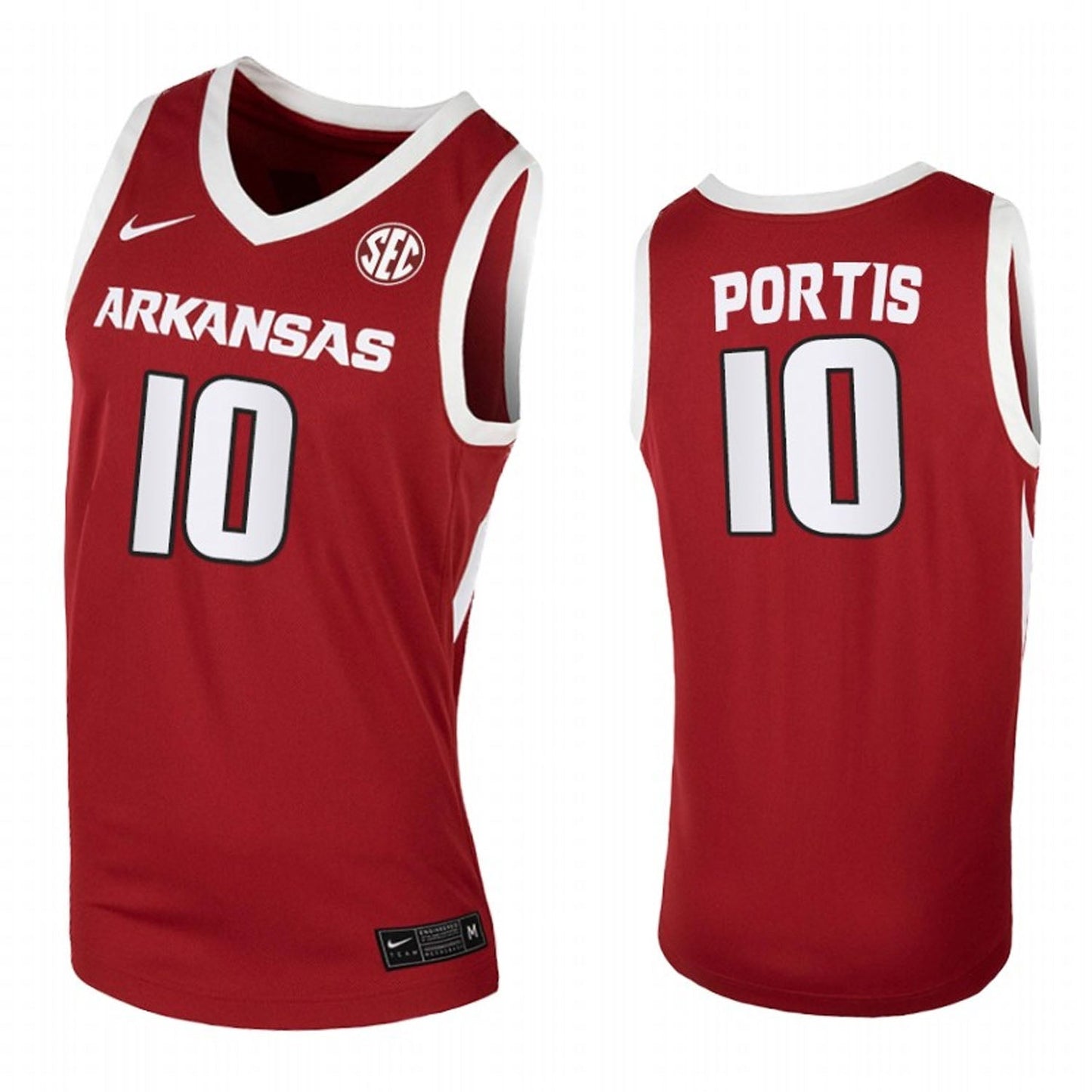 Bobby Portis Arkansas Razorbacks Cardinal 10 Jersey