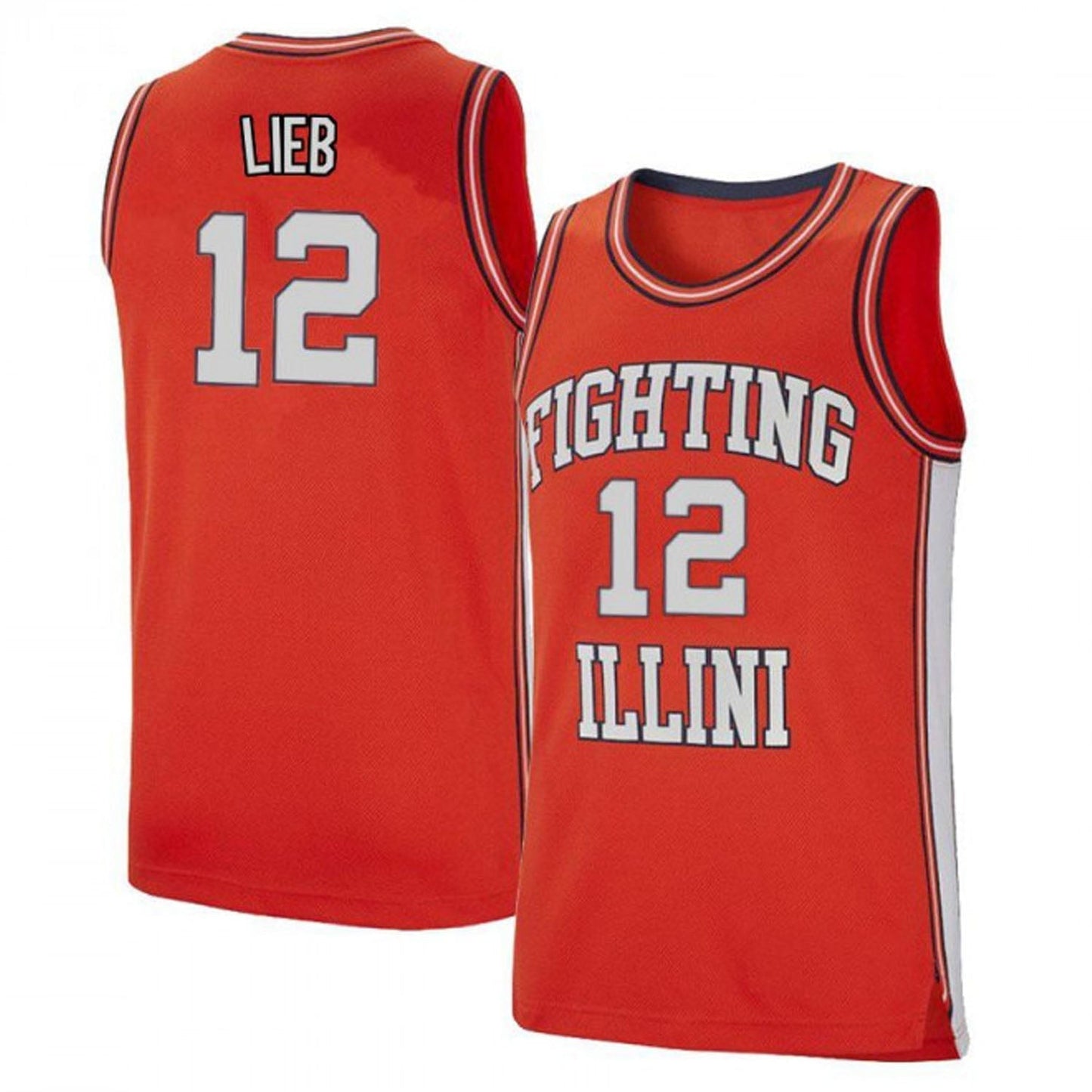 Brandon Lieb Illinois Fighting Illini 12 Jersey