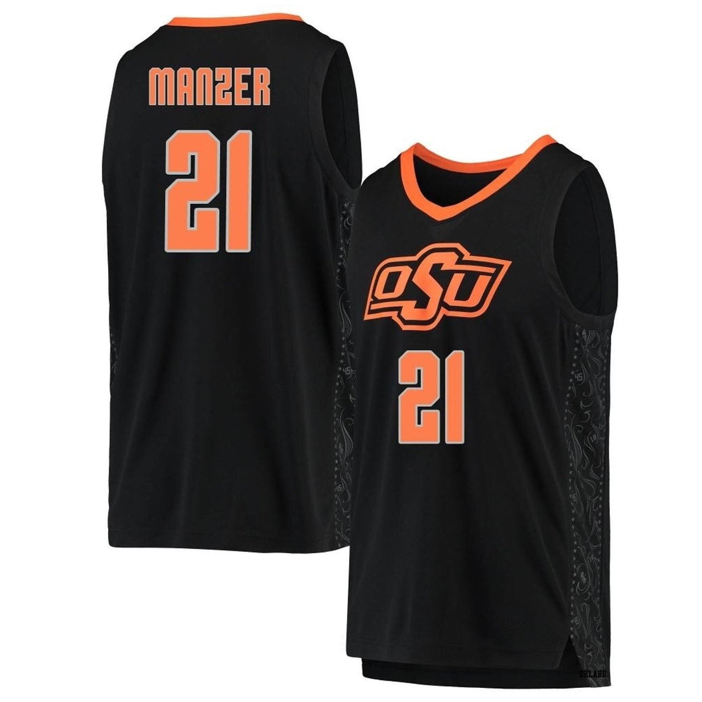 Brooks Manzer Oklahoma State Cowboys 21 Jersey