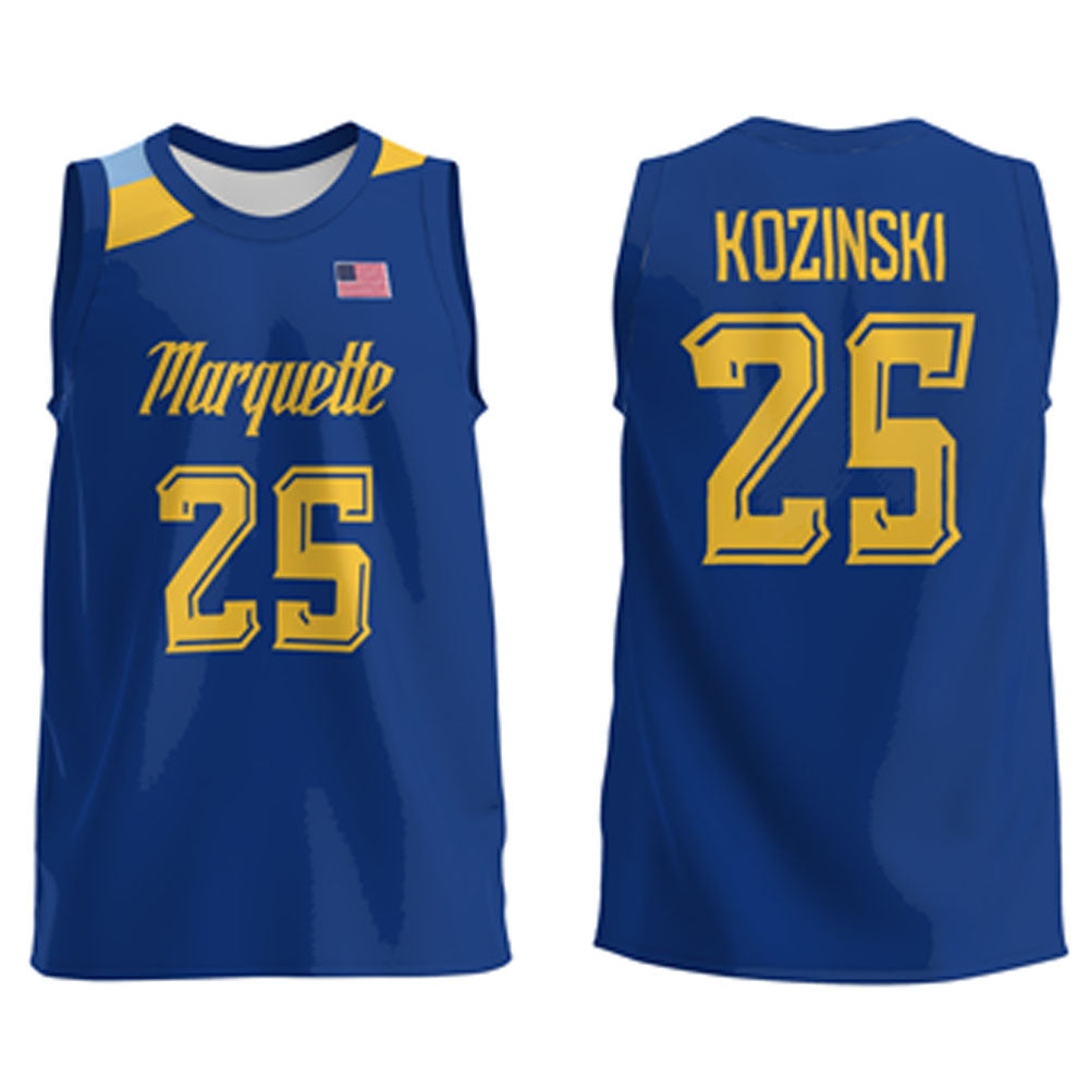 Caleb Kozinski Marquette Golden Eagles 25 Jersey