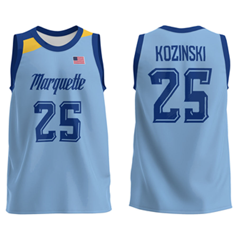 Caleb Kozinski Marquette Golden Eagles 25 Jersey