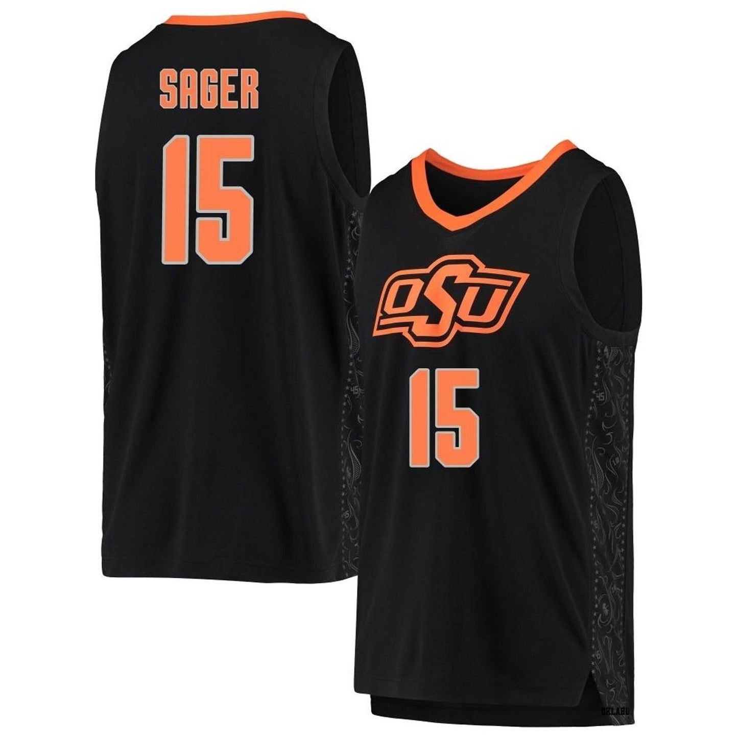 Carson Sager Oklahoma State Cowboys 15 Jersey