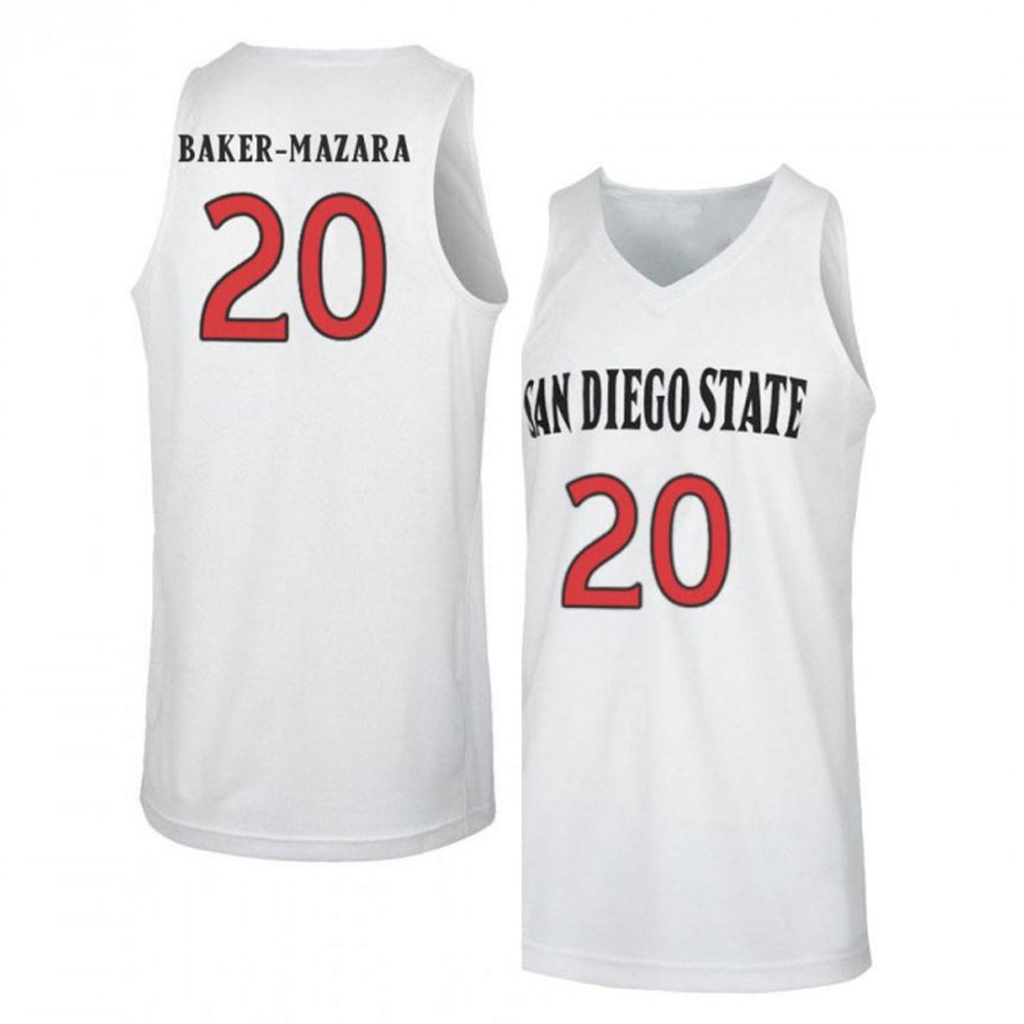 Chad Baker San Diego State Aztecs 20 Jersey