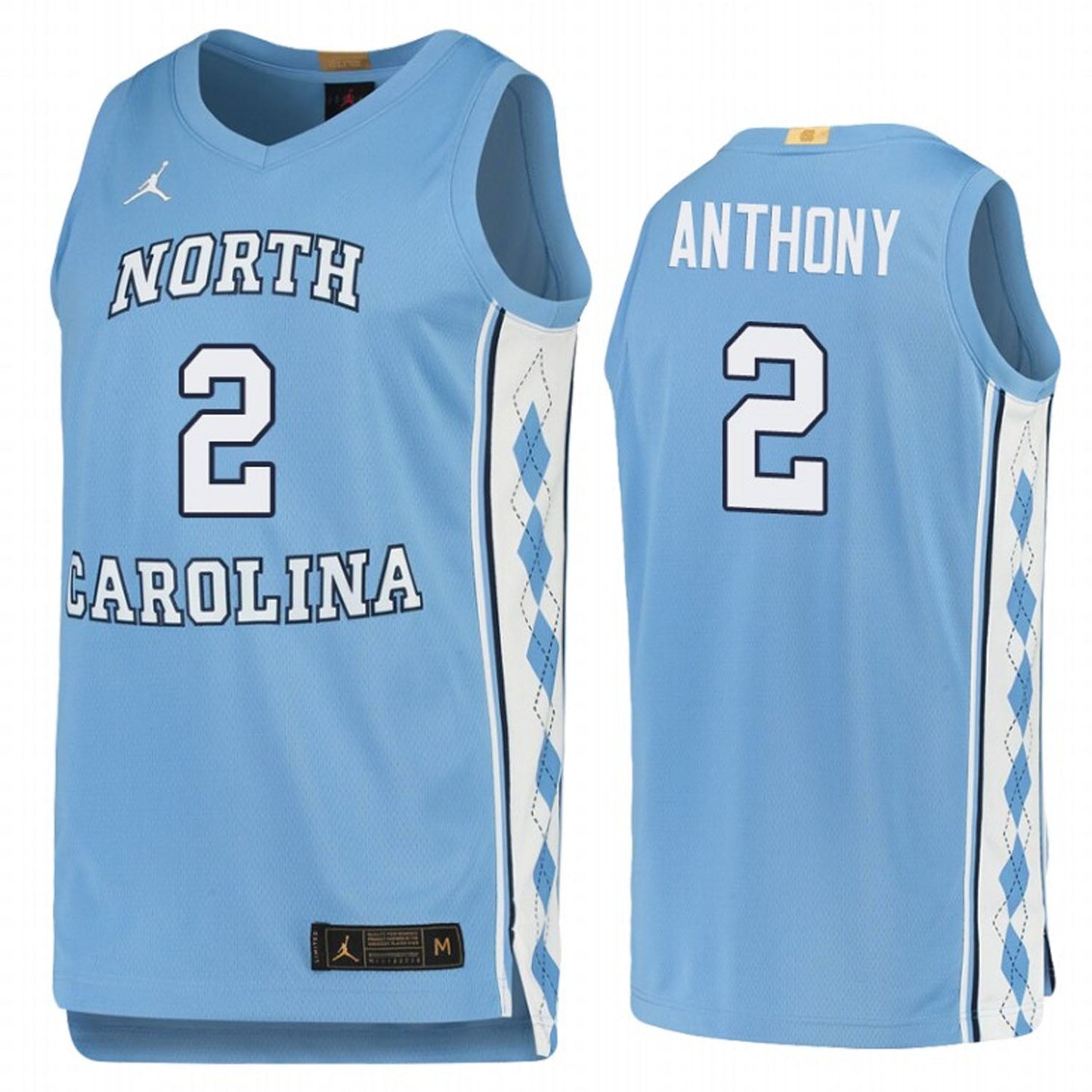 Cole Anthony North Carolina Tar Heels 2 Jersey