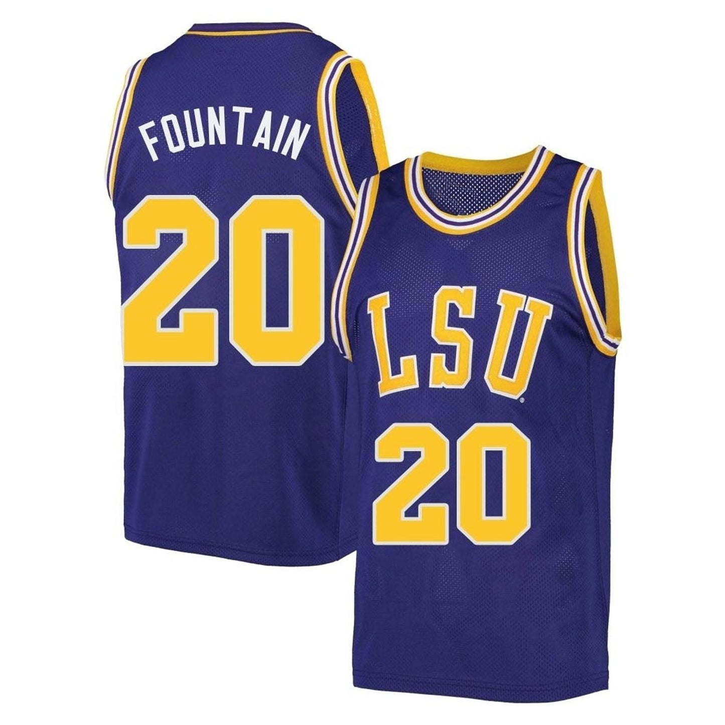Derek Fountain LSU Tigers 20 Jersey
