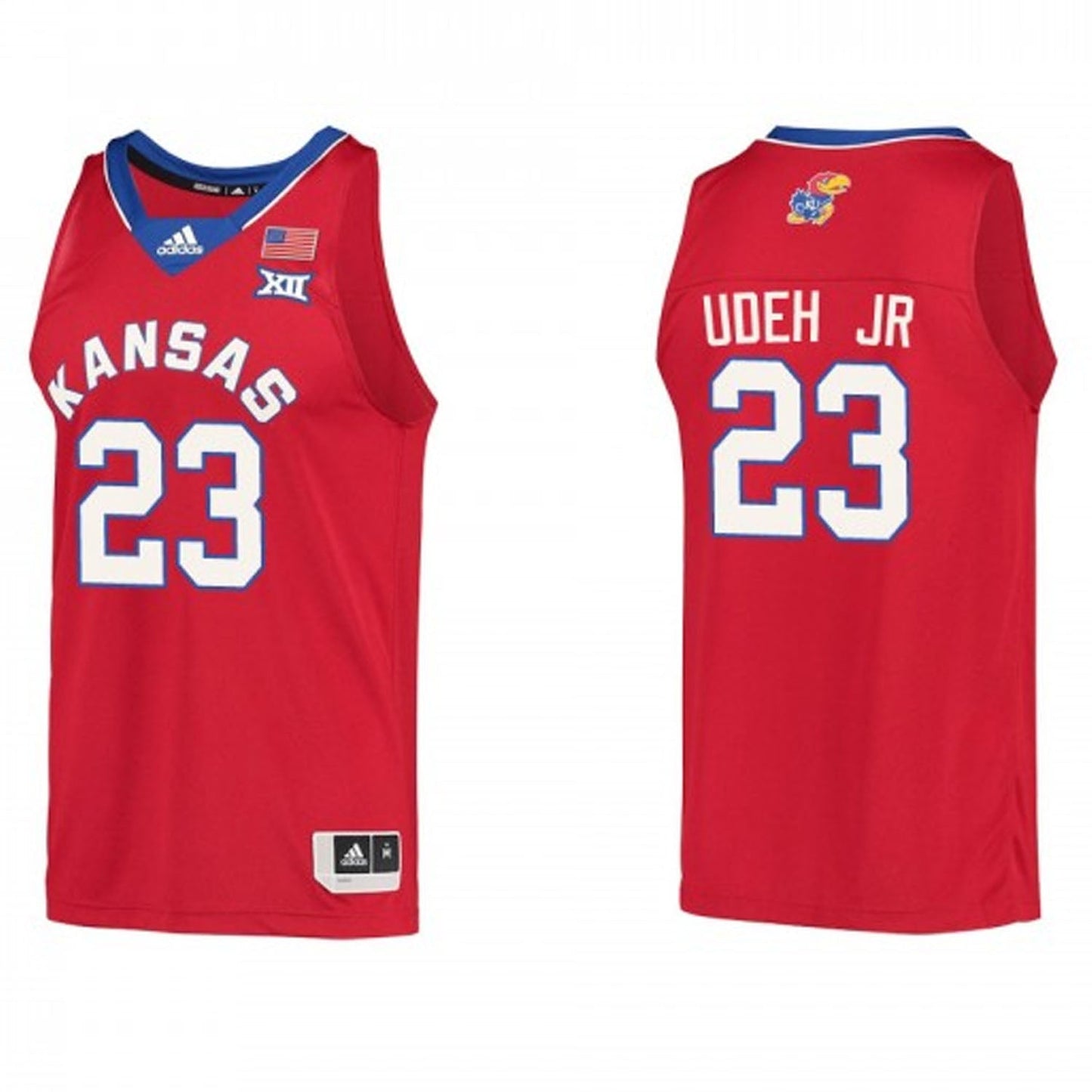 Ernest Udeh Jr Kansas Jayhawks 23 Jersey