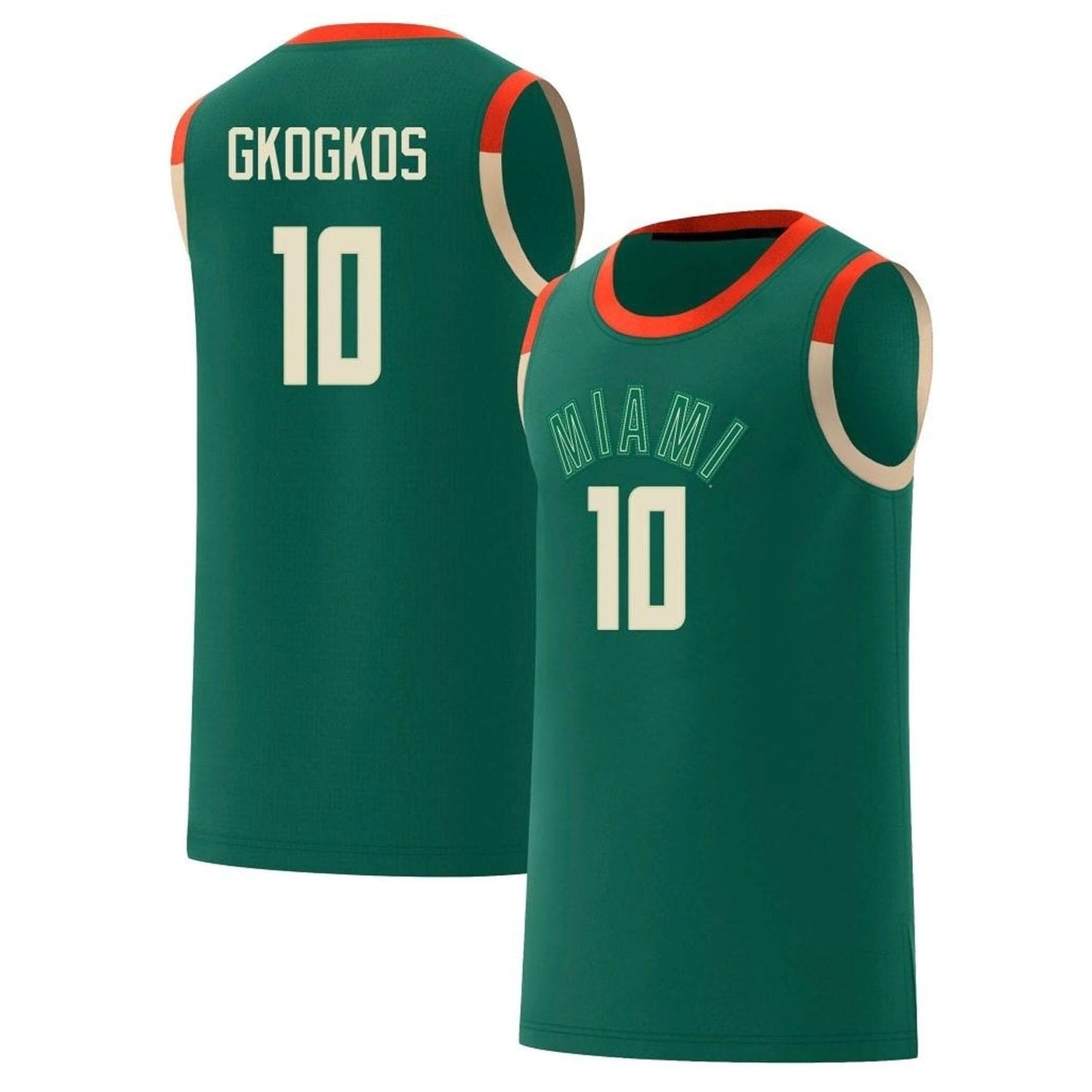 Filippos Gkogkos Miami Hurricanes 10 Jersey