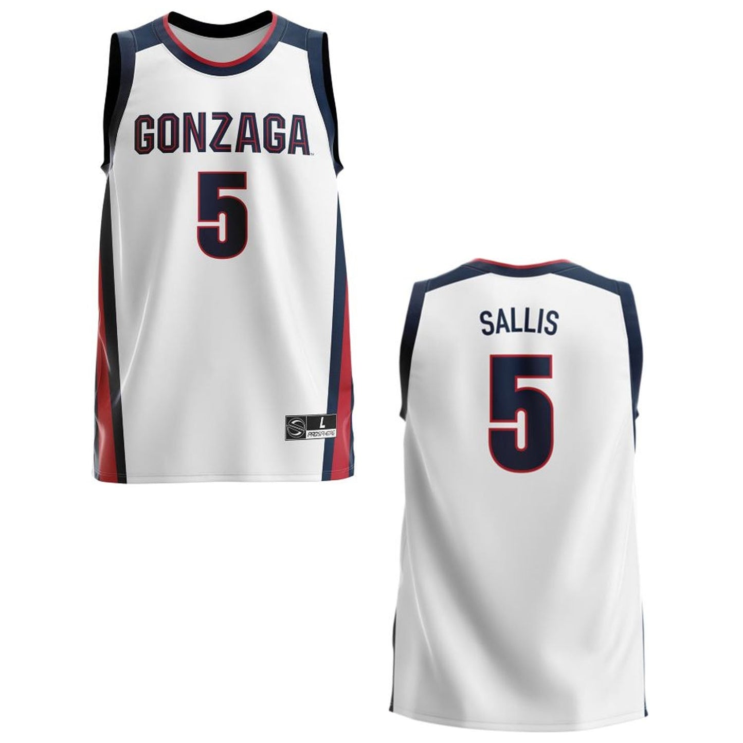 Hunter Sallis Gonzaga Bulldogs 5 Jersey