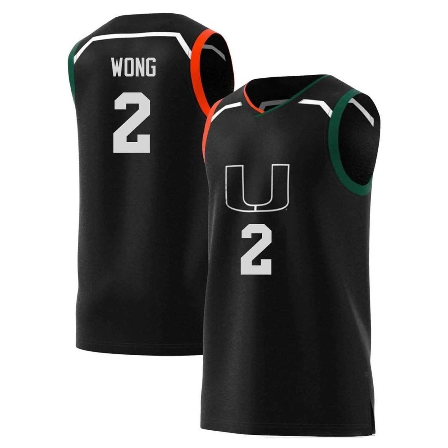 Isaiah Wong Miami Hurricanes 2 Jersey
