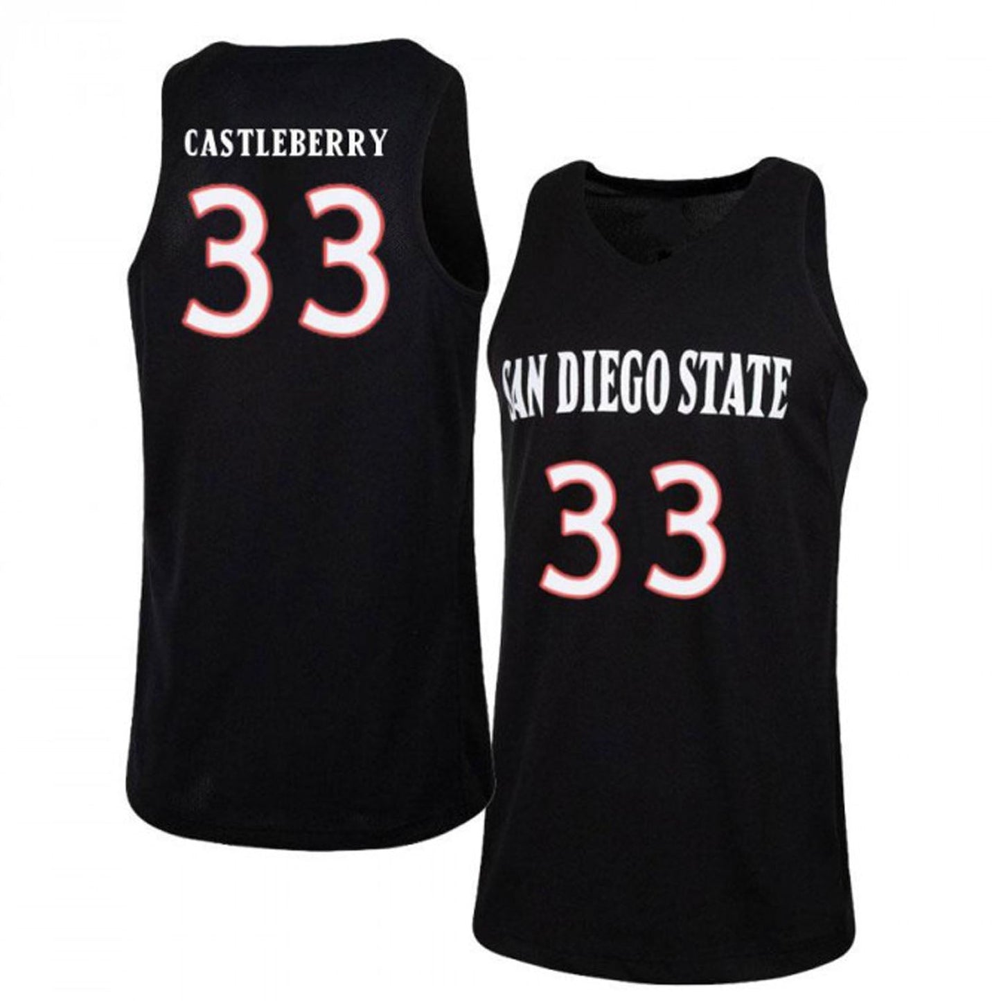 Jeremy Castleberry San Diego State Aztecs 33 Jersey