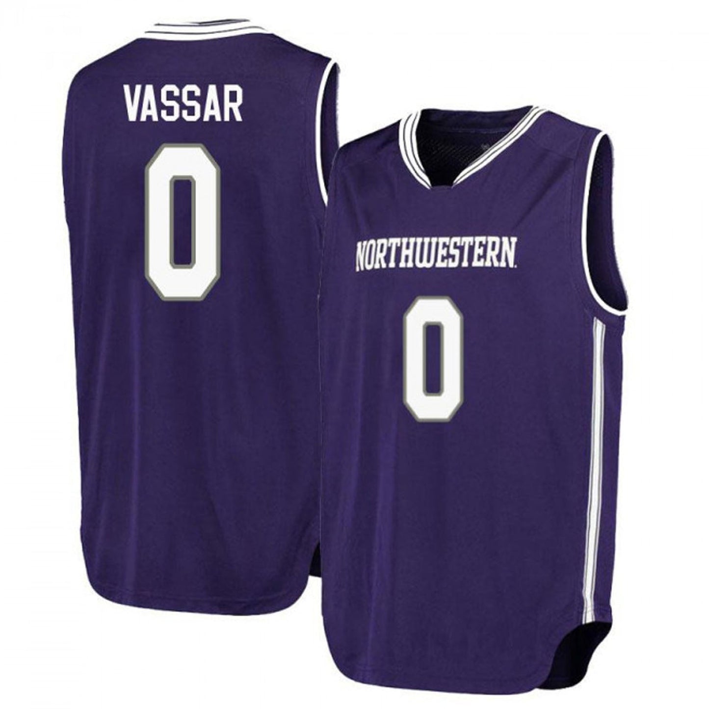 Johnnie Vassar Northwestern Wildcats 0 Jersey