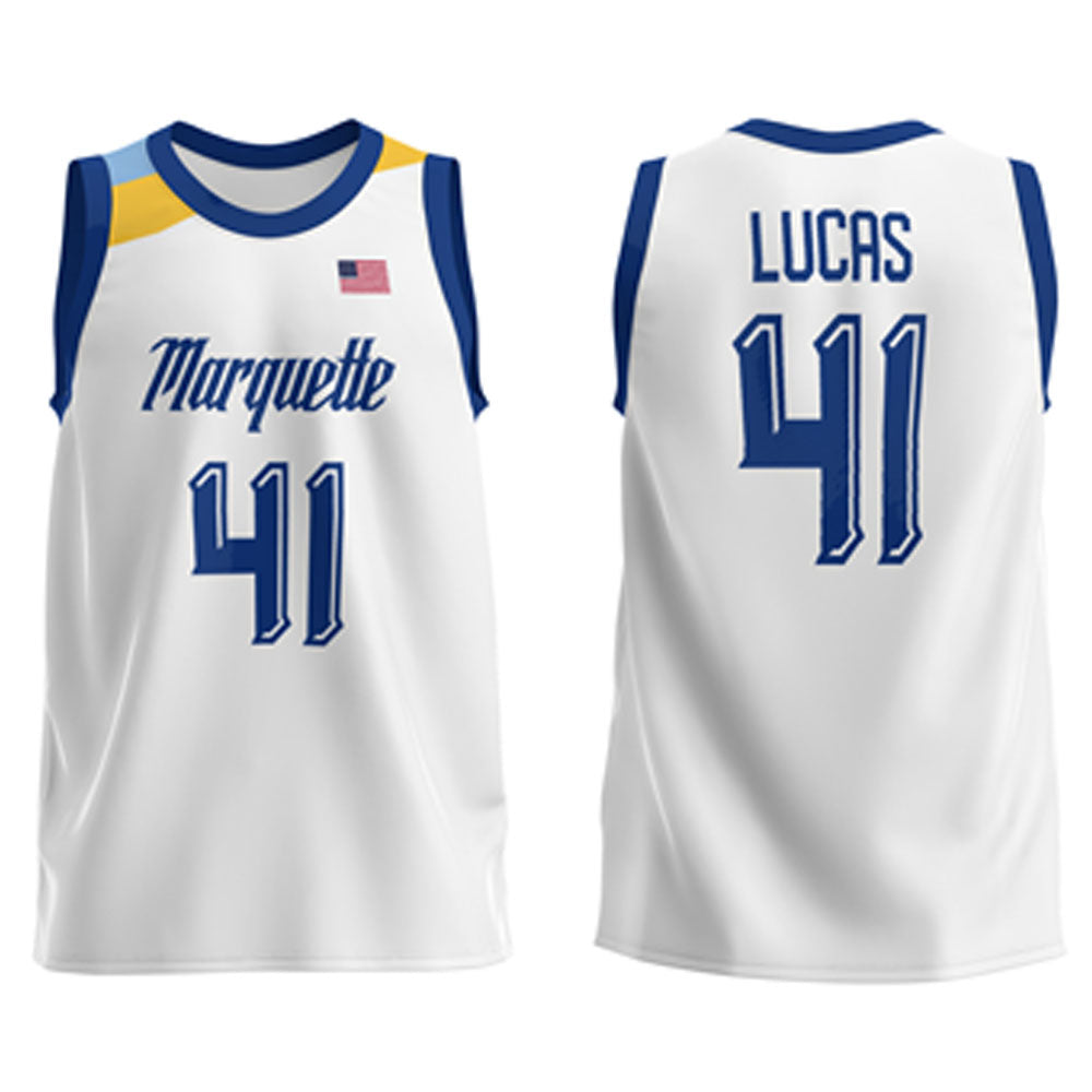 Jonah Lucas Marquette Golden Eagles 41 Jersey
