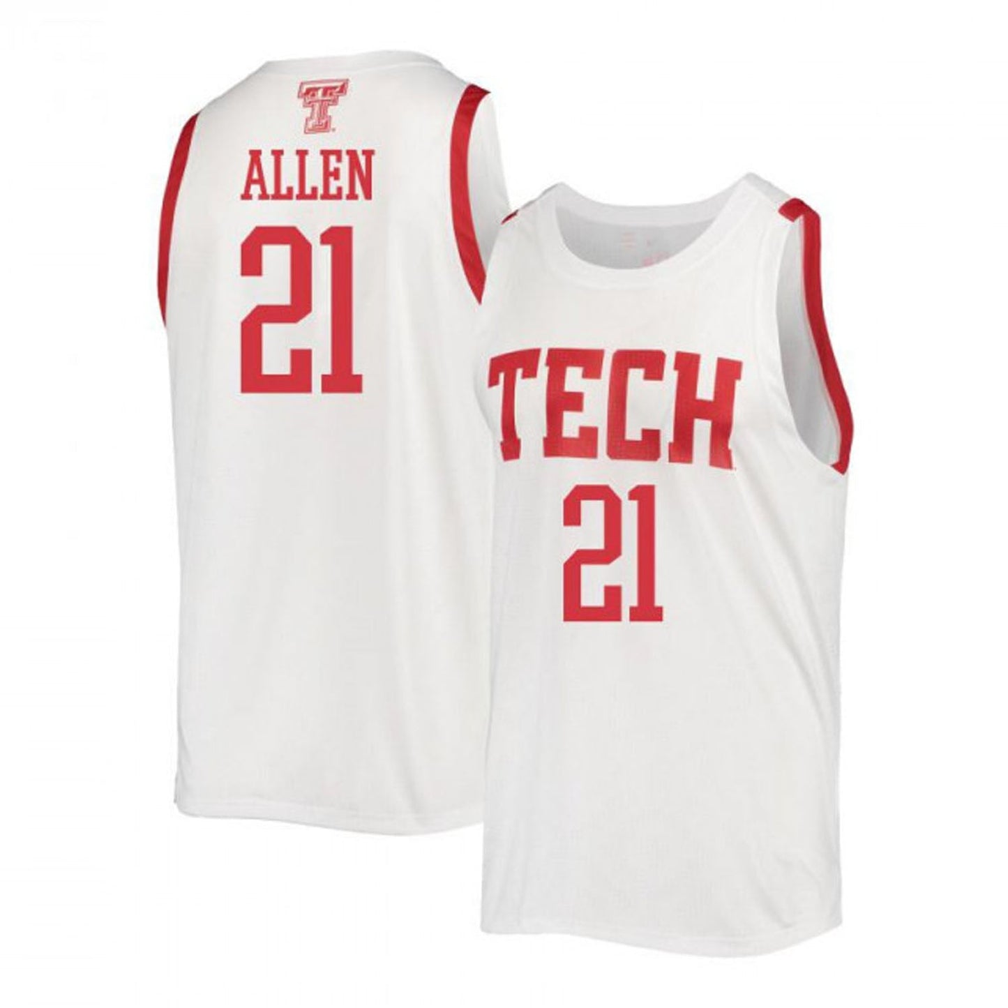 KJ Allen Texas Tech Red Raiders 21 Jersey