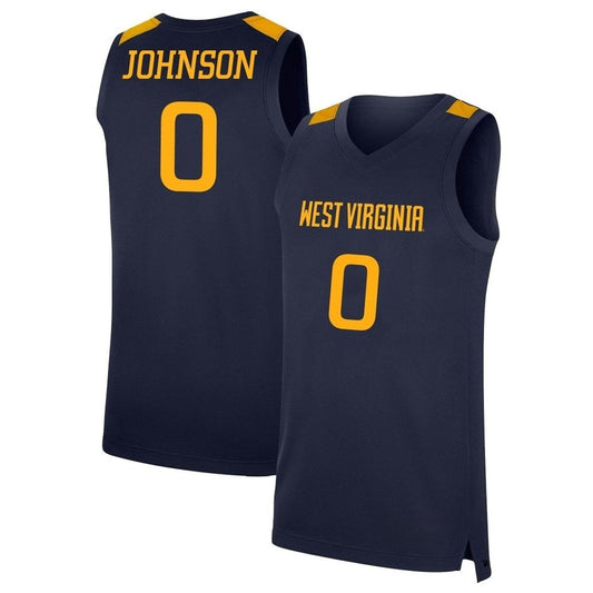 Kedrian Johnson West Virginia Mountaineers 0 Jersey