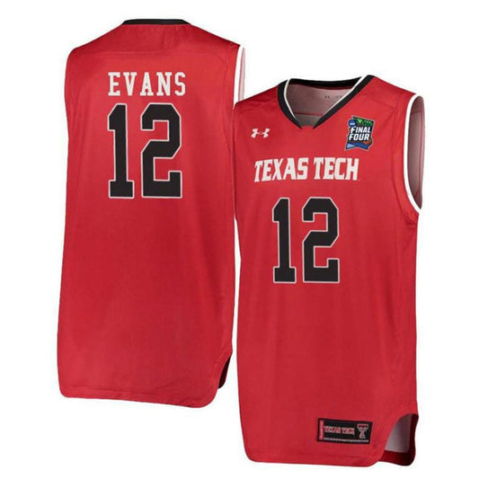 Keenan Evans Texas Tech Red Raiders 12 Jersey