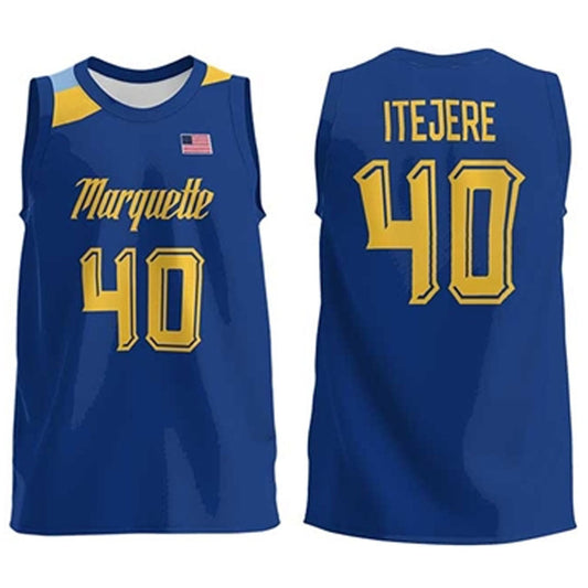 Keeyan Itejere Marquette Golden Eagles 40 Jersey