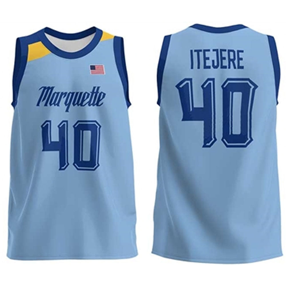 Keeyan Itejere Marquette Golden Eagles 40 Jersey