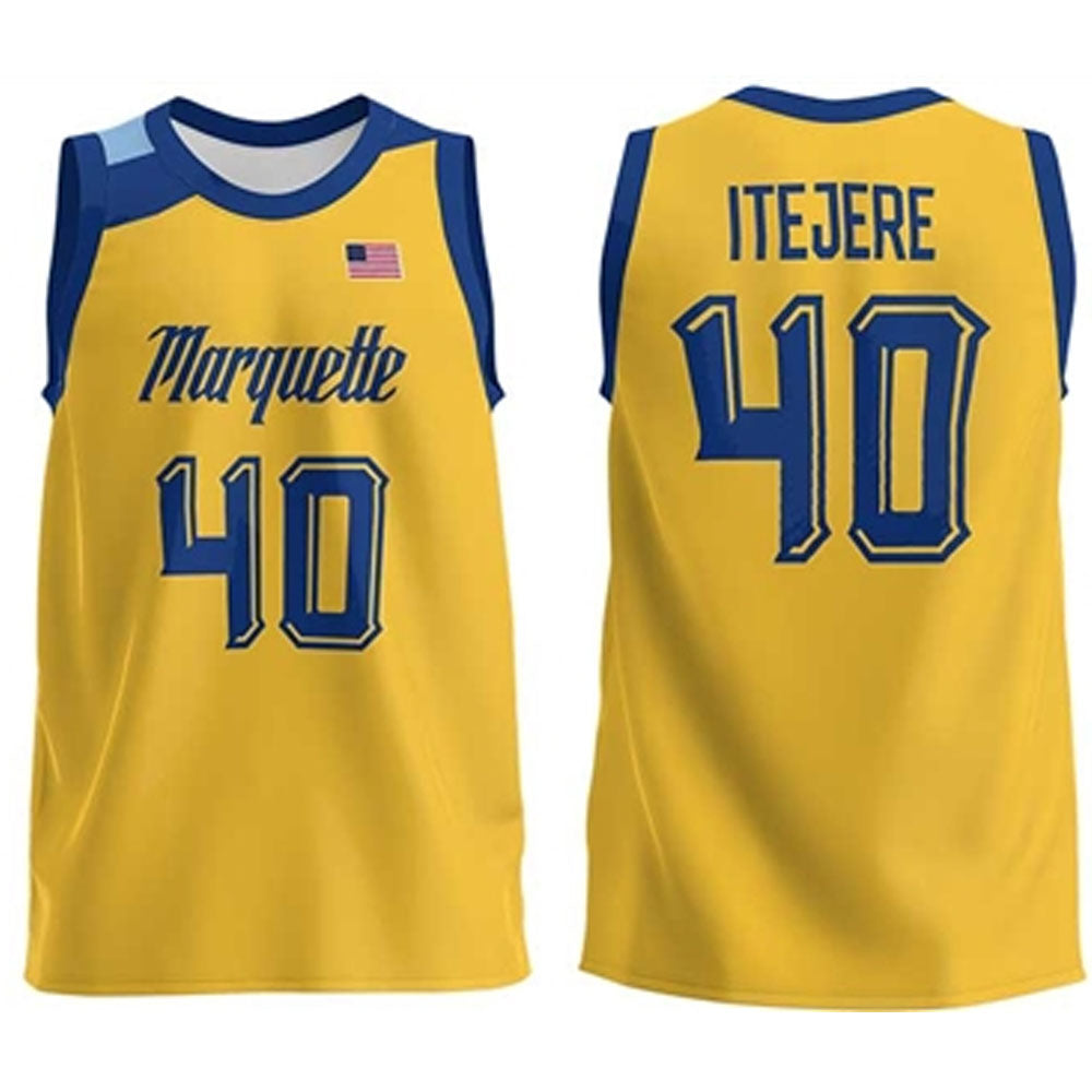 Keeyan Itejere Marquette Golden Eagles 40 Jersey
