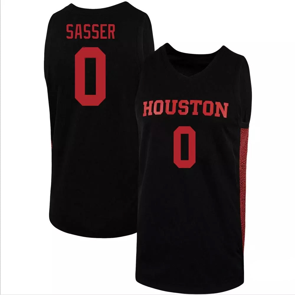 Marcus Sasser Houston Cougars 0 Jersey