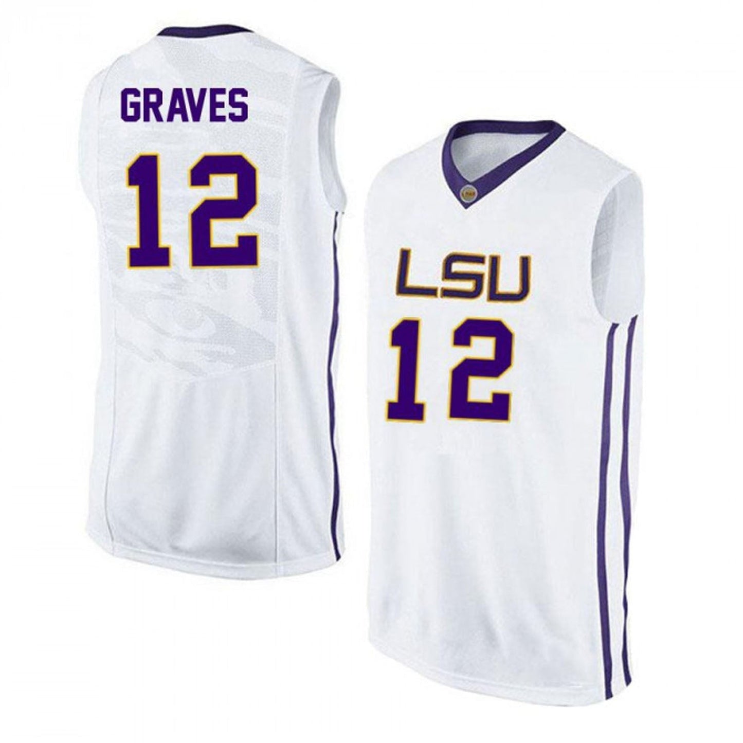 Marshall Graves LSU Tigers 12 Jersey
