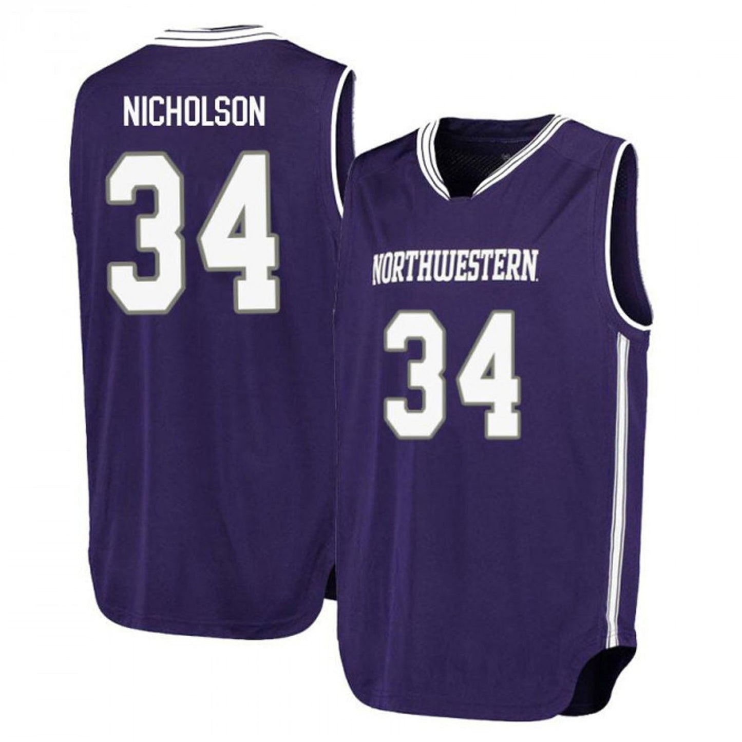 Matthew Nicholson Northwestern Wildcats 34 Jersey