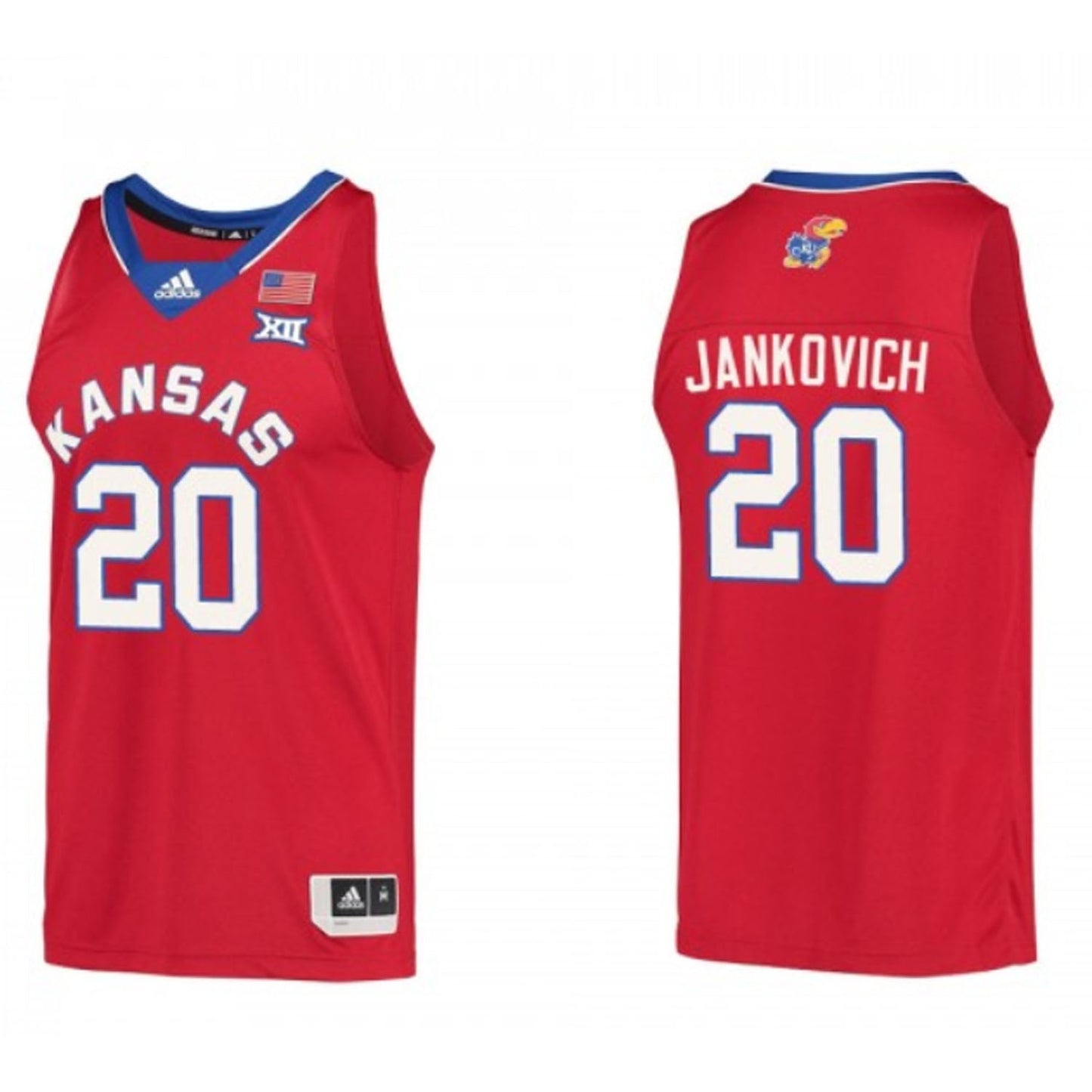 Michael Jankovich Kansas Jayhawks 20 Jersey