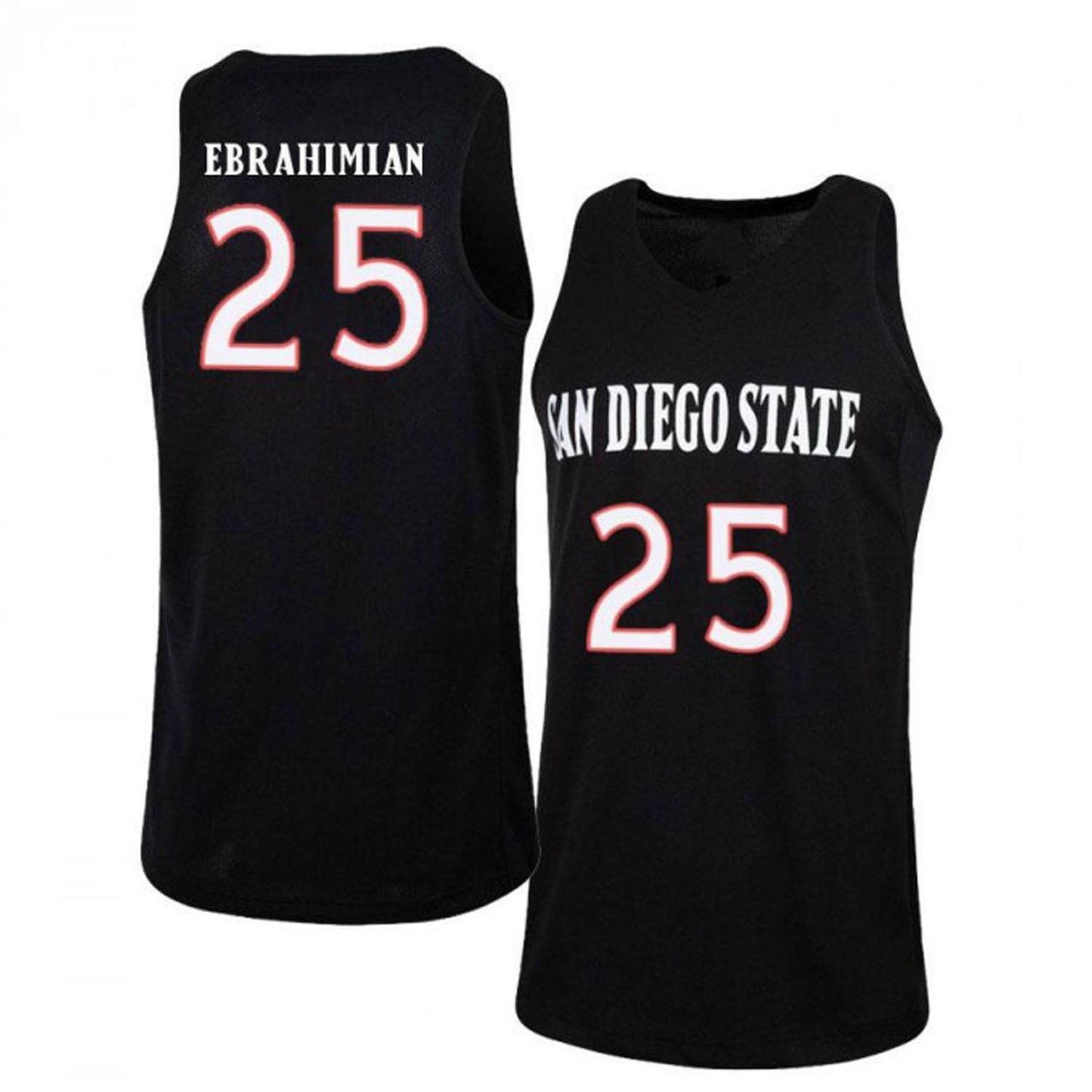 Narbeh Ebrahimian San Diego State Aztecs 25 Jersey