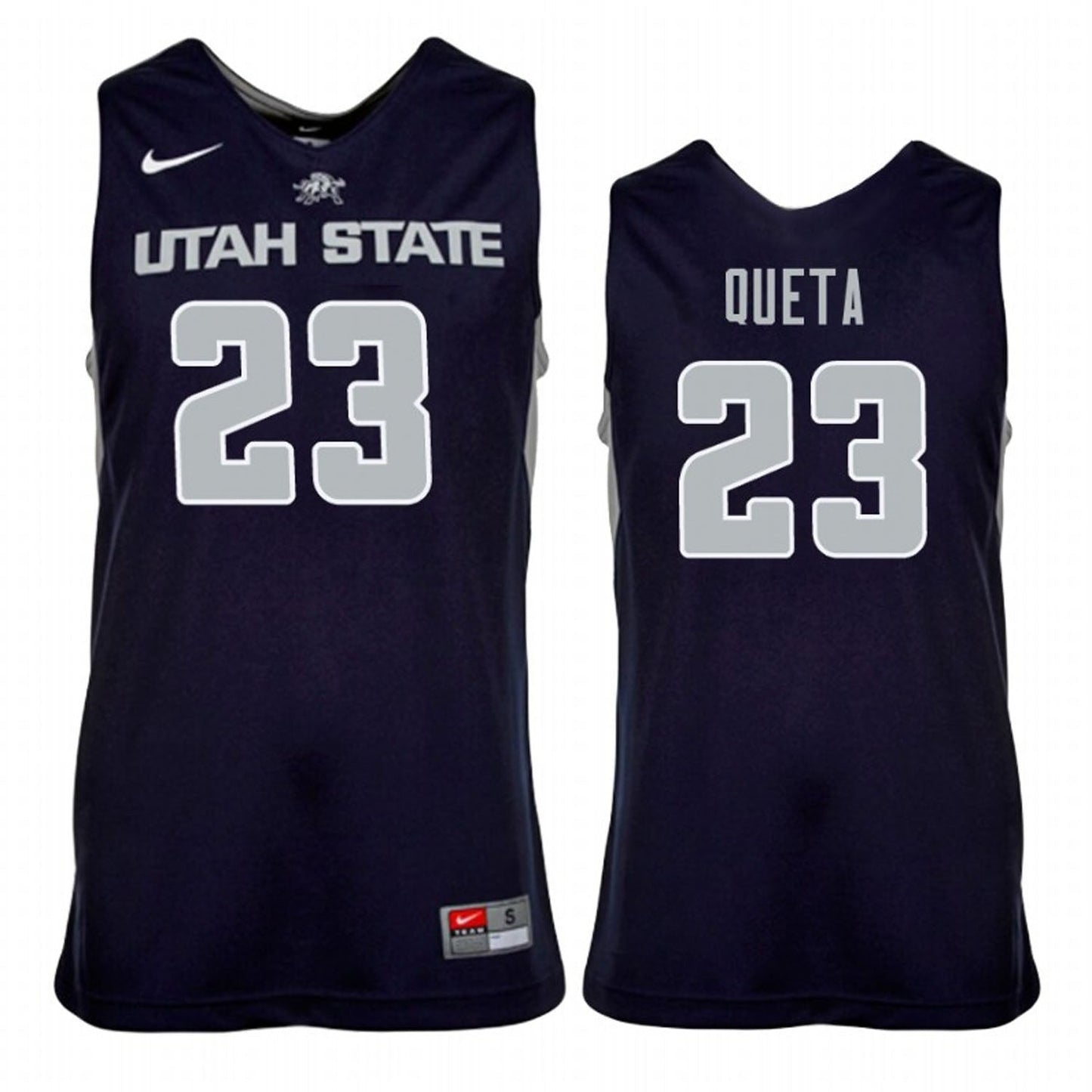 Neemias Queta Utah State Aggies 23 Jersey
