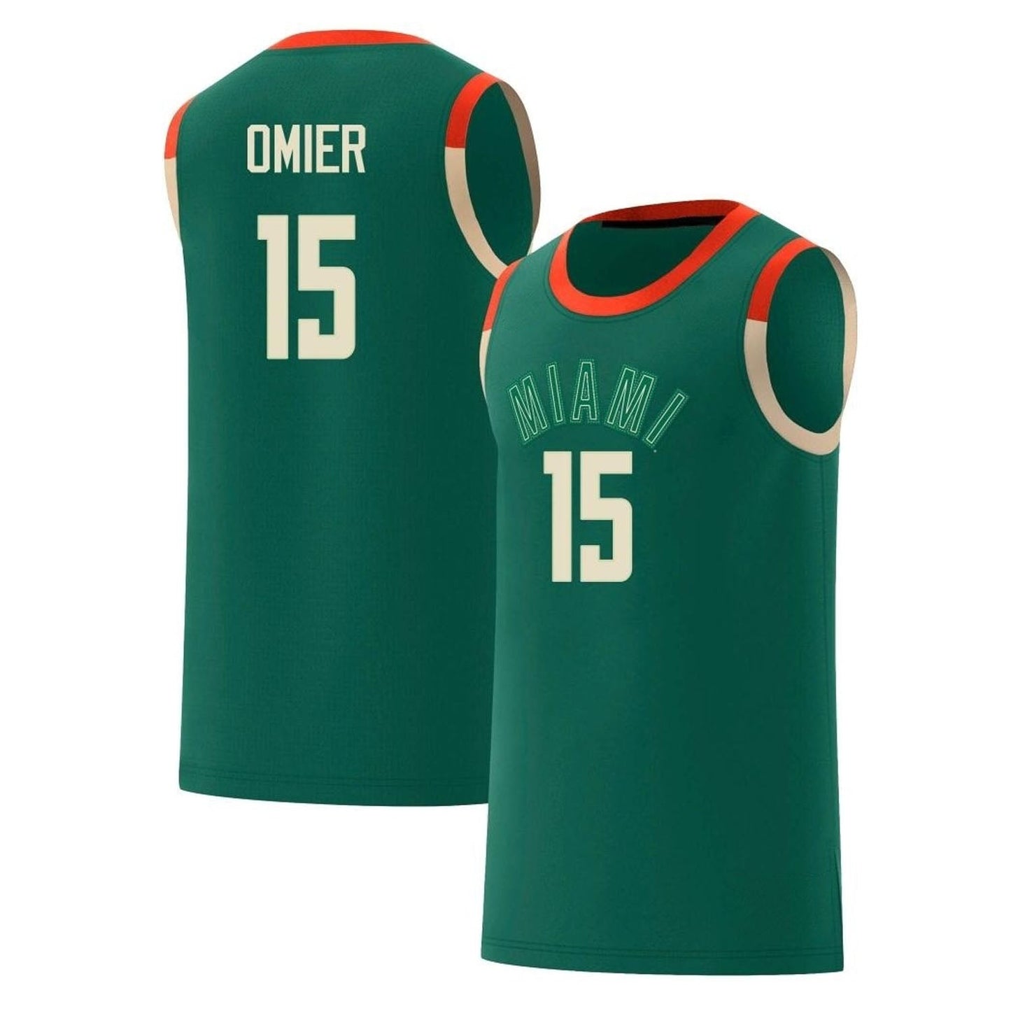 Norchad Omier Miami Hurricanes 15 Jersey
