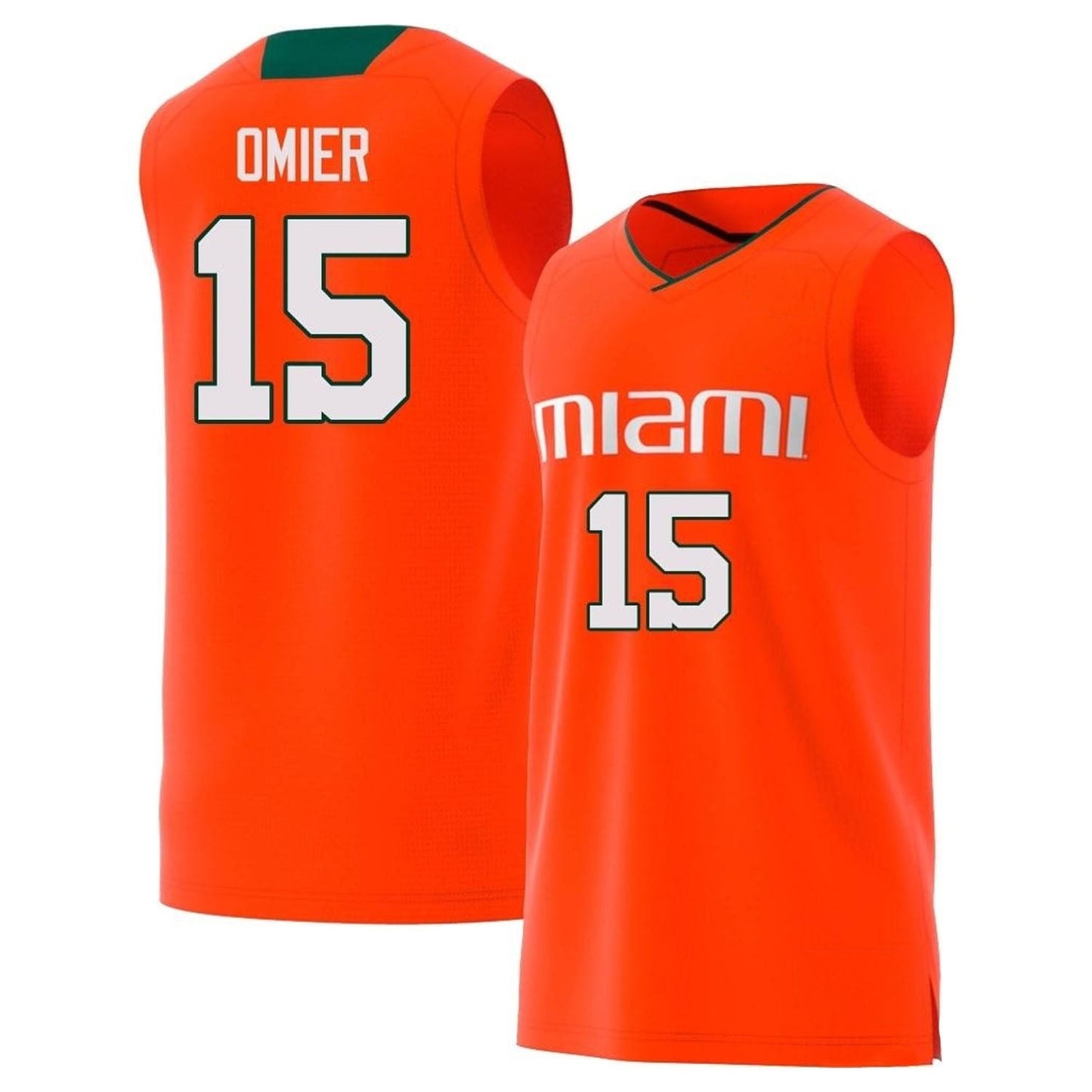 Norchad Omier Miami Hurricanes 15 Jersey