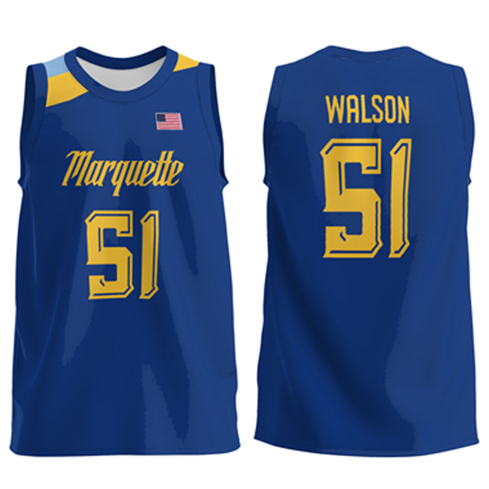 RJ Walson Marquette Golden Eagles 51 Jersey