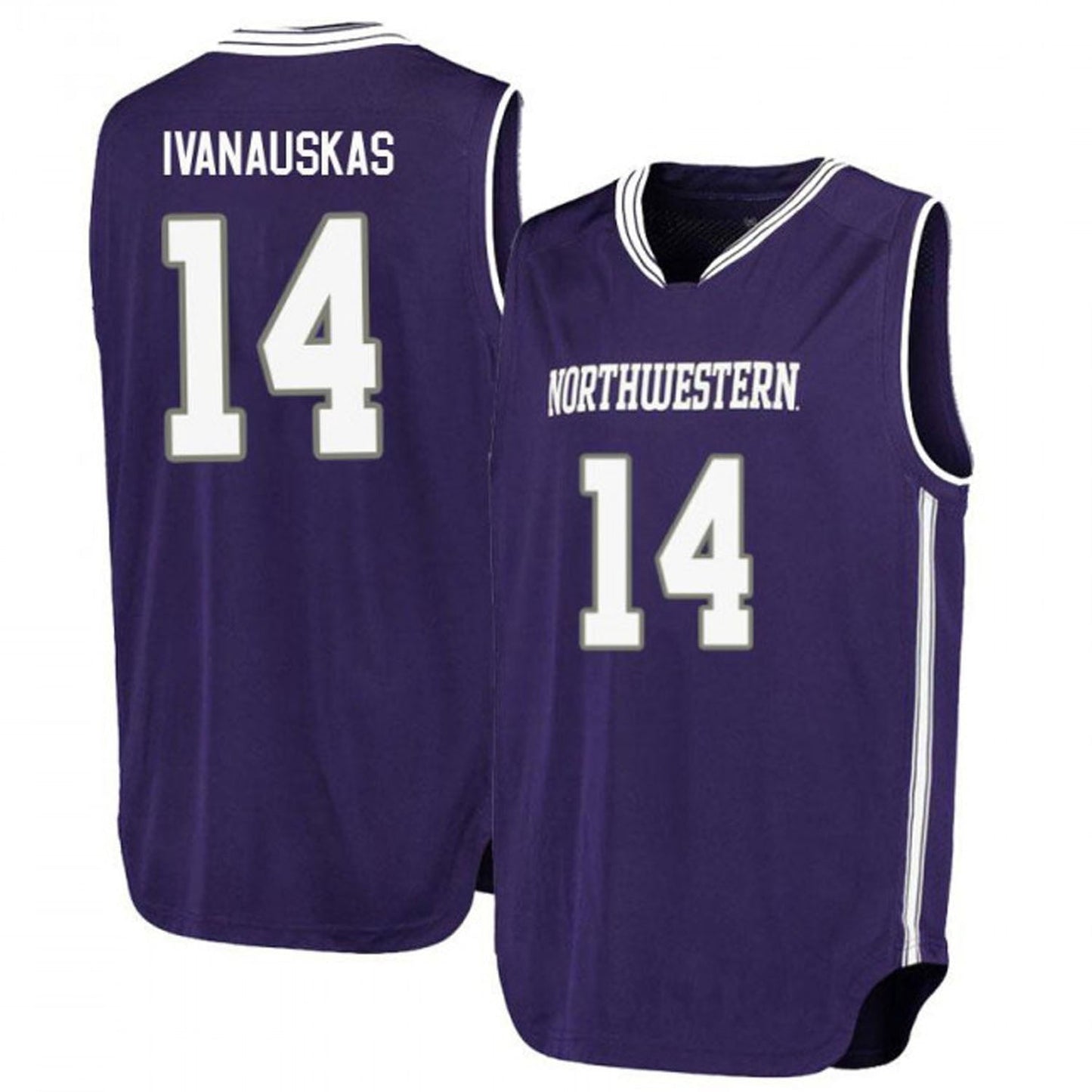 Rapolas Ivanauskas Northwestern Wildcats 14 Jersey