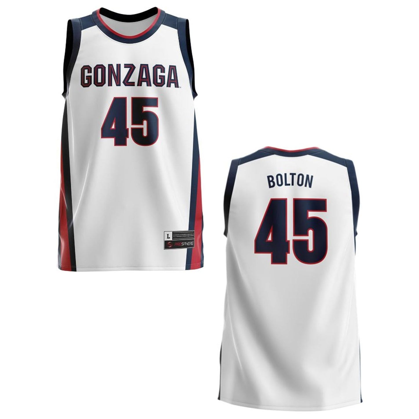 Rasir Bolton Gonzaga Bulldogs 45 Jersey