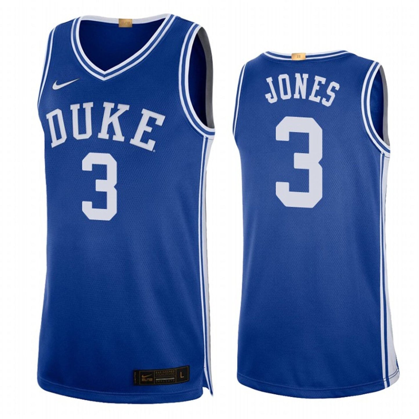 Tre Jones Duke Blue Devils 3 Jersey