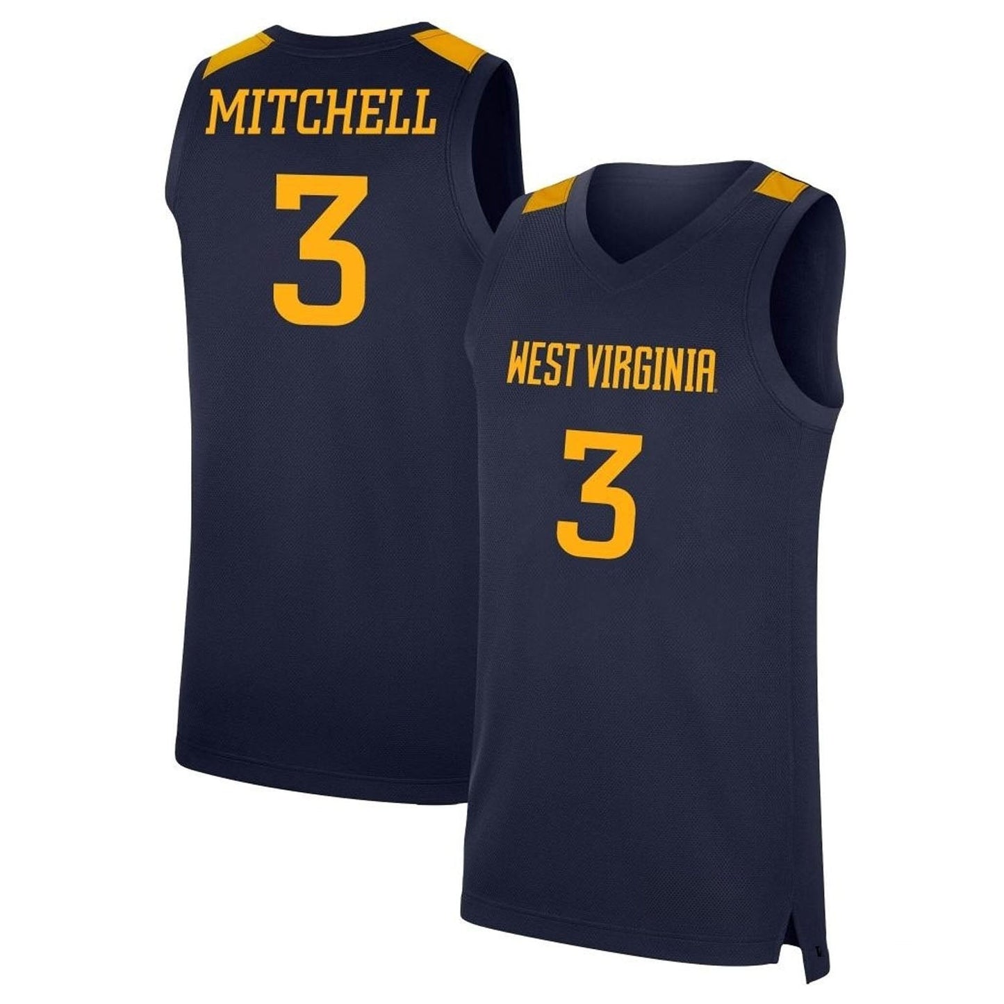 Tre Mitchell West Virginia Mountaineers 3 Jersey