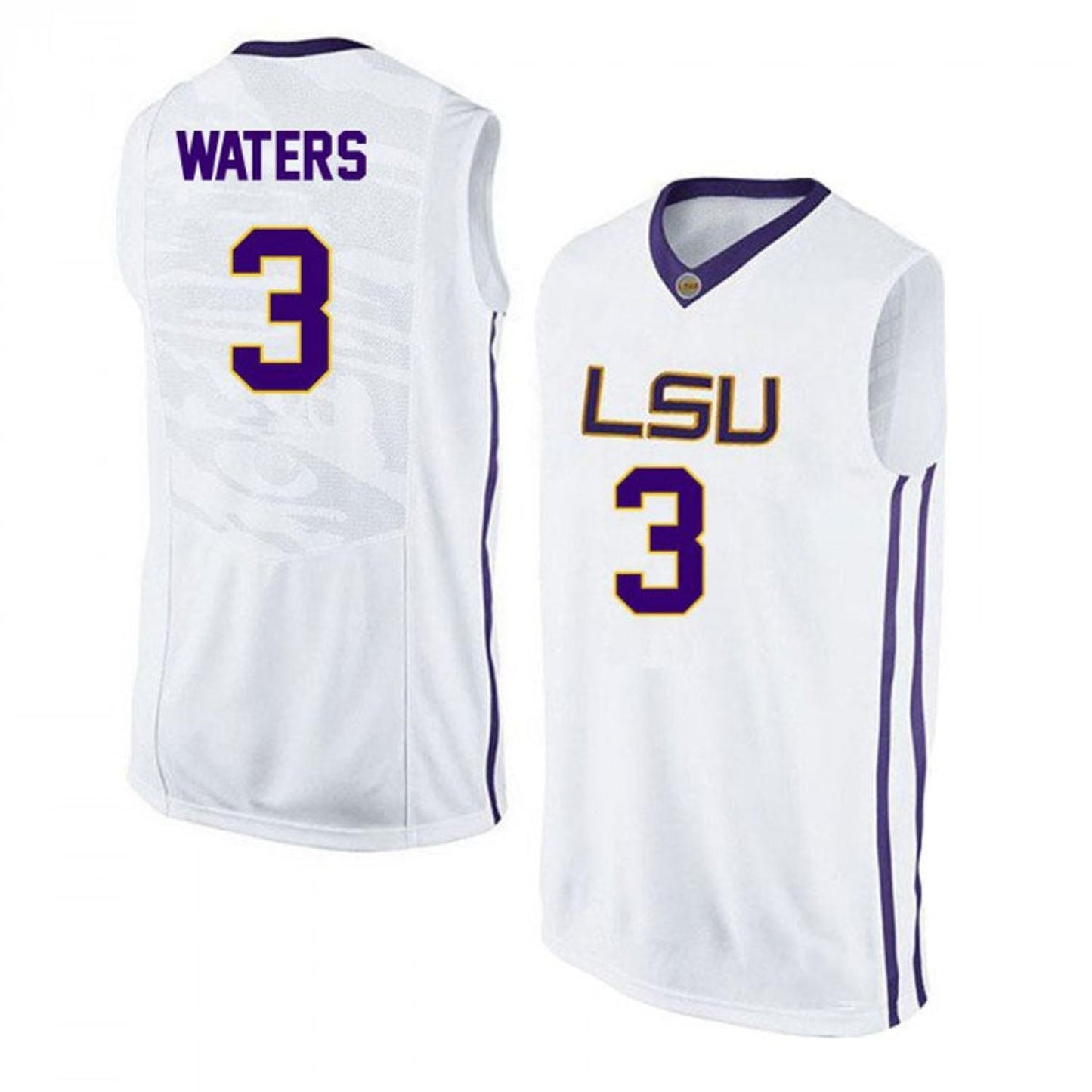 Tremont Waters LSU Tigers 3 Jersey
