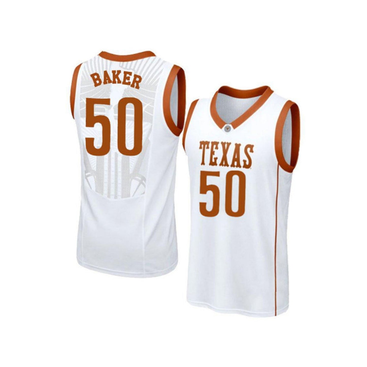 Will Baker Texas Longhorns 50 Jersey