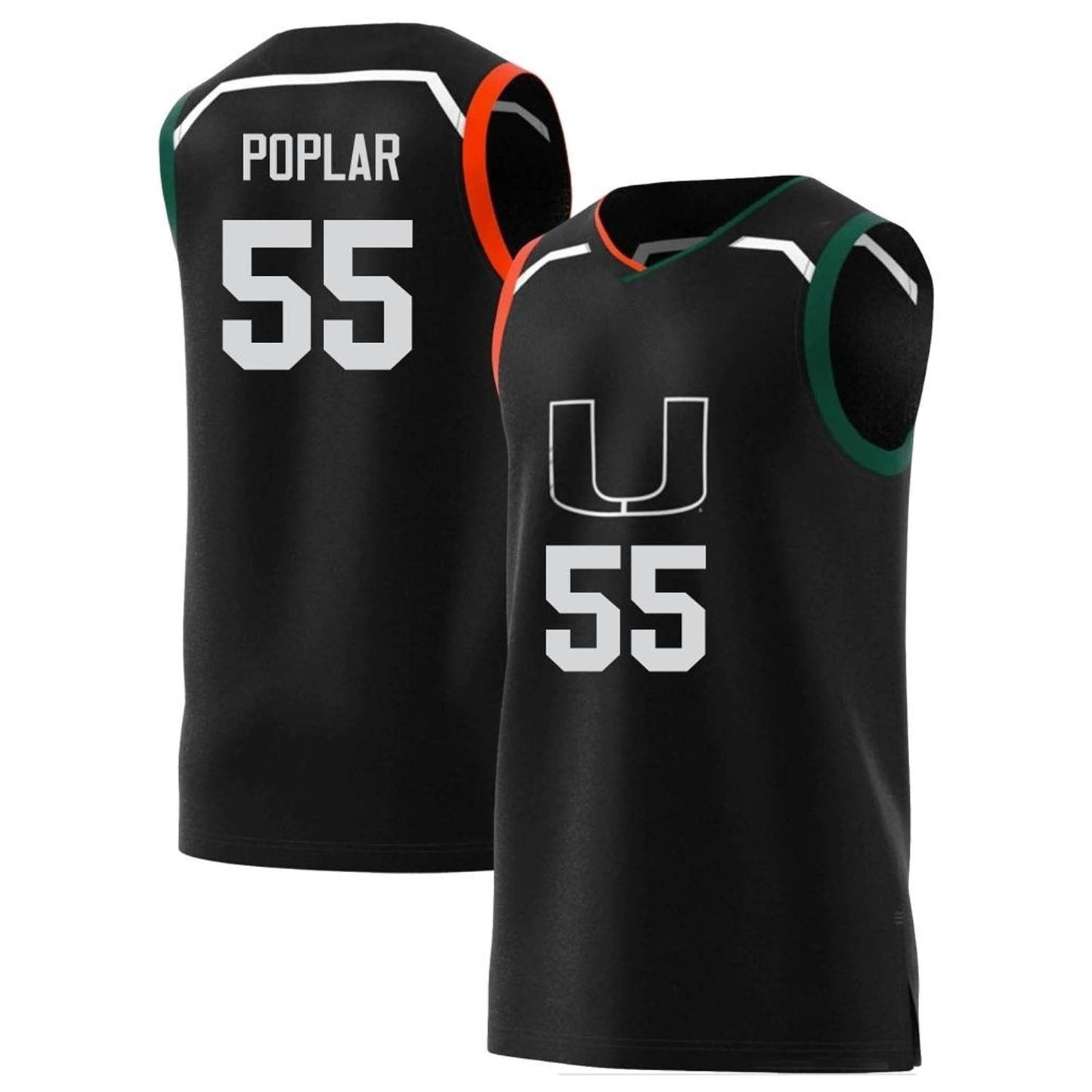 Wooga Poplar Miami Hurricanes 55 Jersey