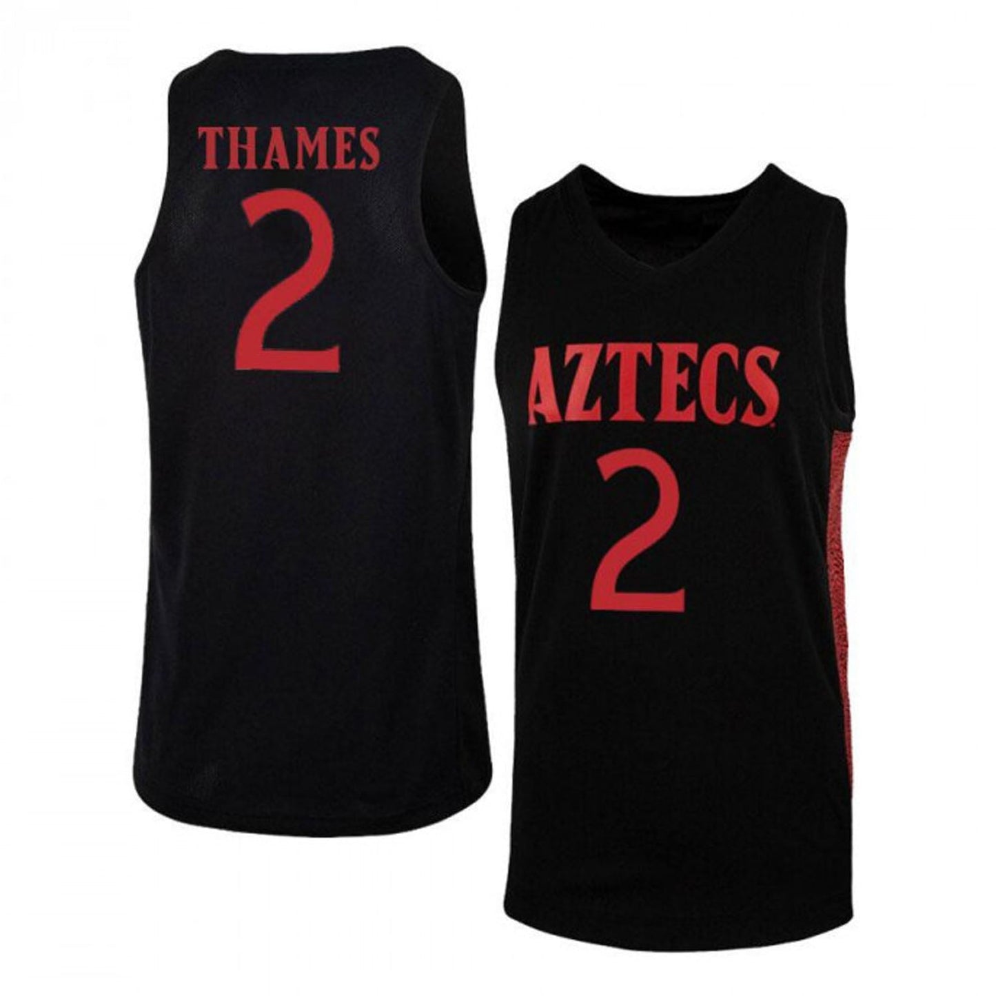 Xavier Thames San Diego State Aztecs 2 Jersey