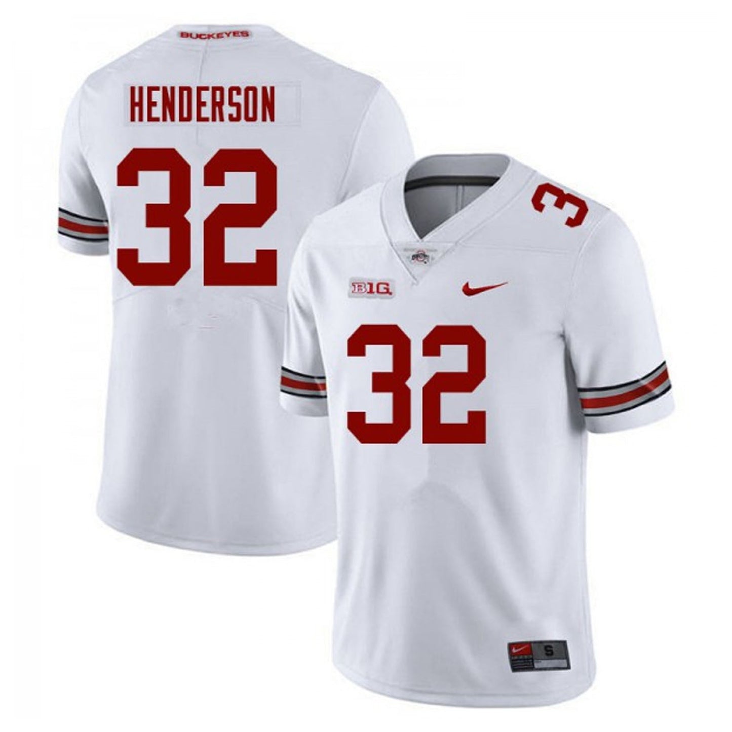 TreVeyon Henderson Ohio State Buckeyes 32 Jersey