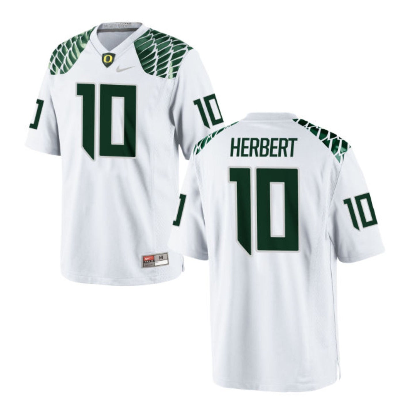 Justin Herbert Oregon Ducks 10 Jersey