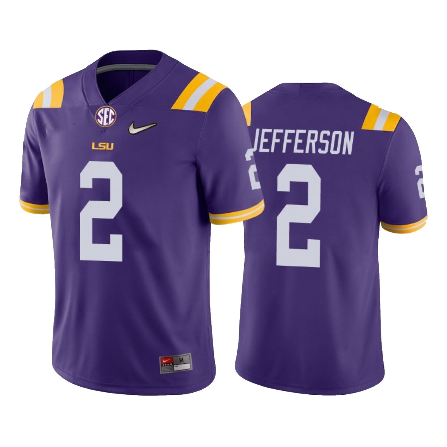 Justin Jefferson LSU Tigers 2 Jersey