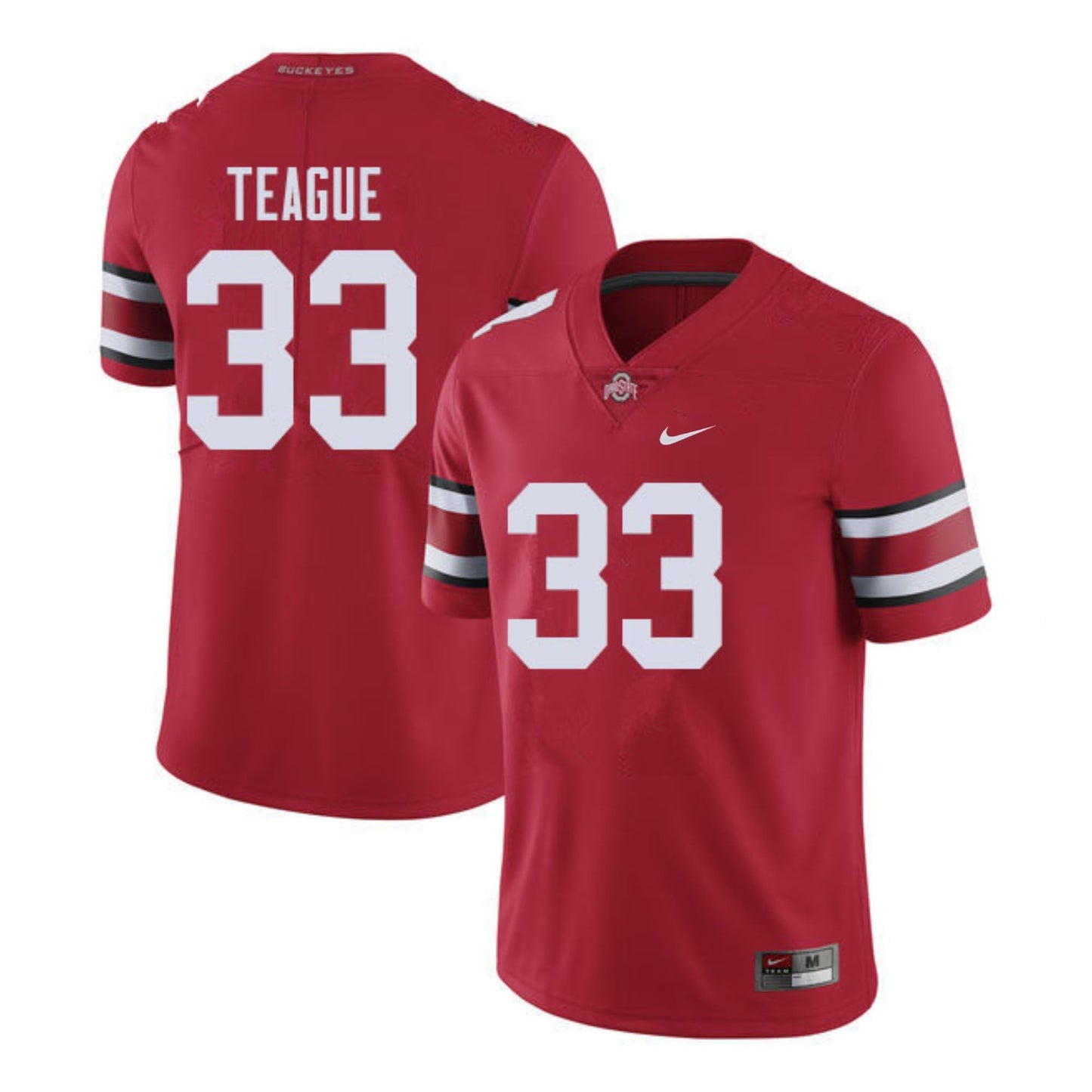 Master Teague III Ohio State Buckeyes 33 Jersey