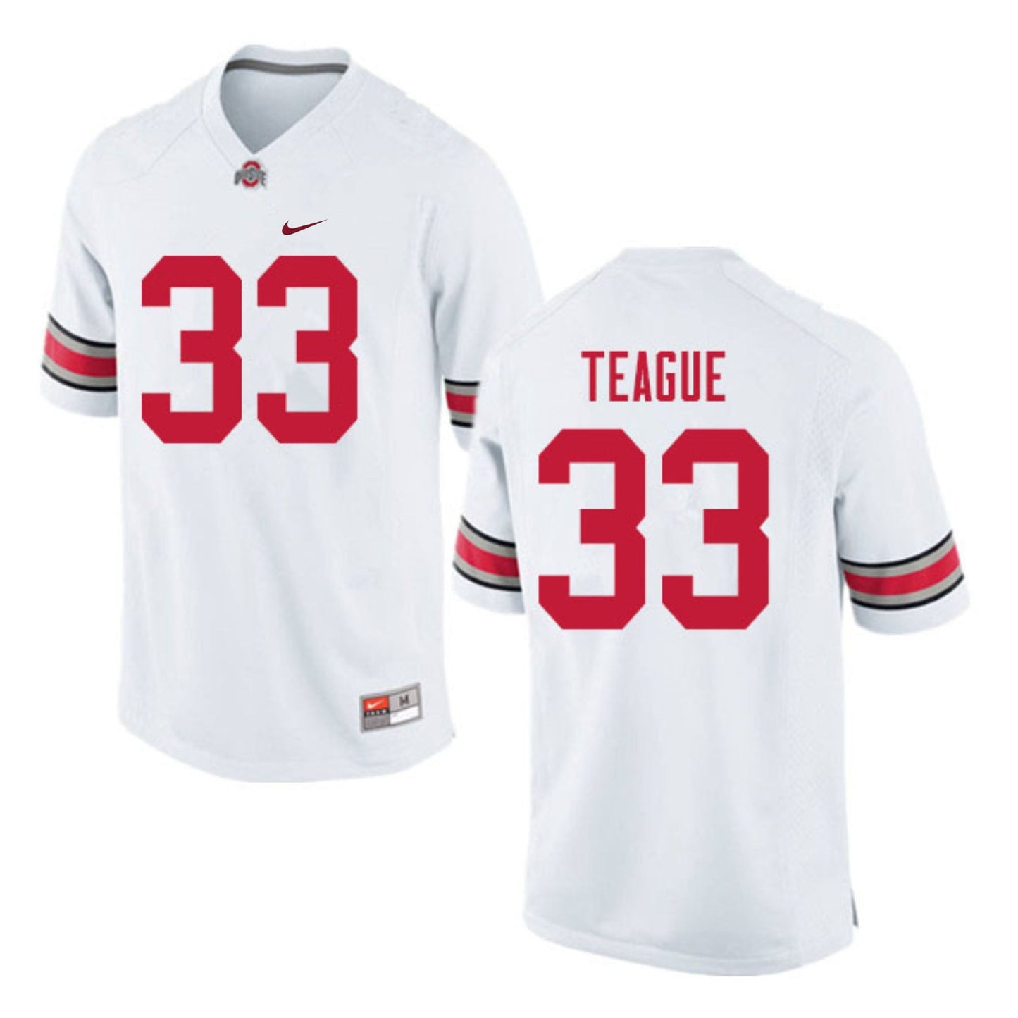 Master Teague III Ohio State Buckeyes 33 Jersey