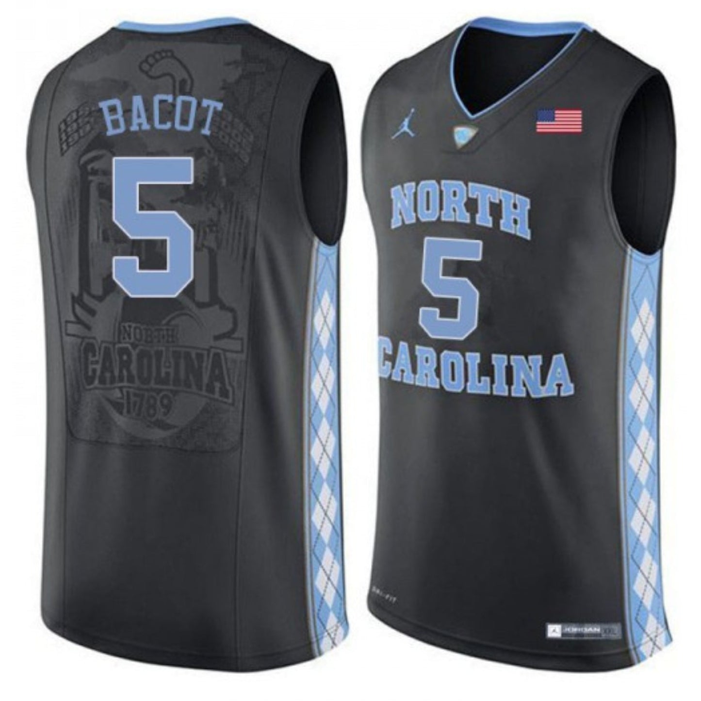 Armando Bacot North Carolina Tar Heels 5 Jersey