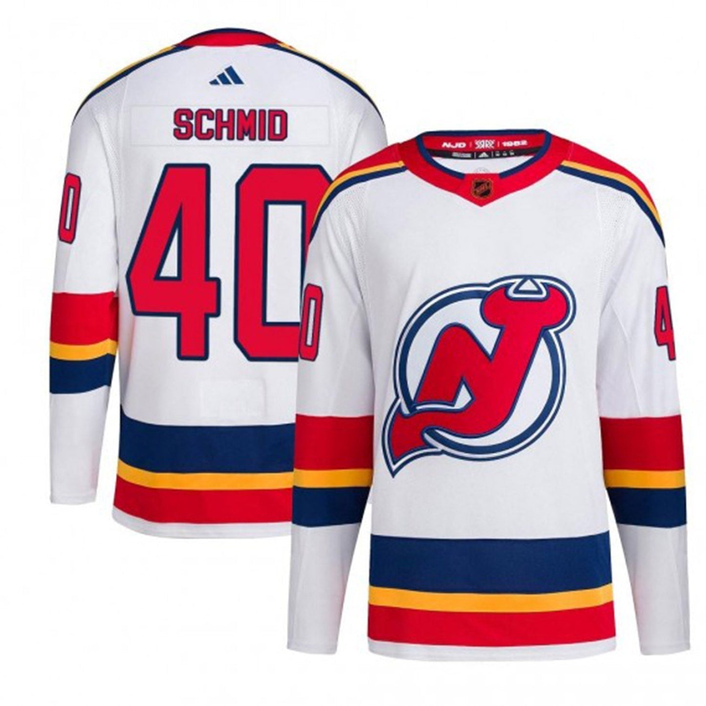 Akira Schmid New Jersey Devils 40 Jersey