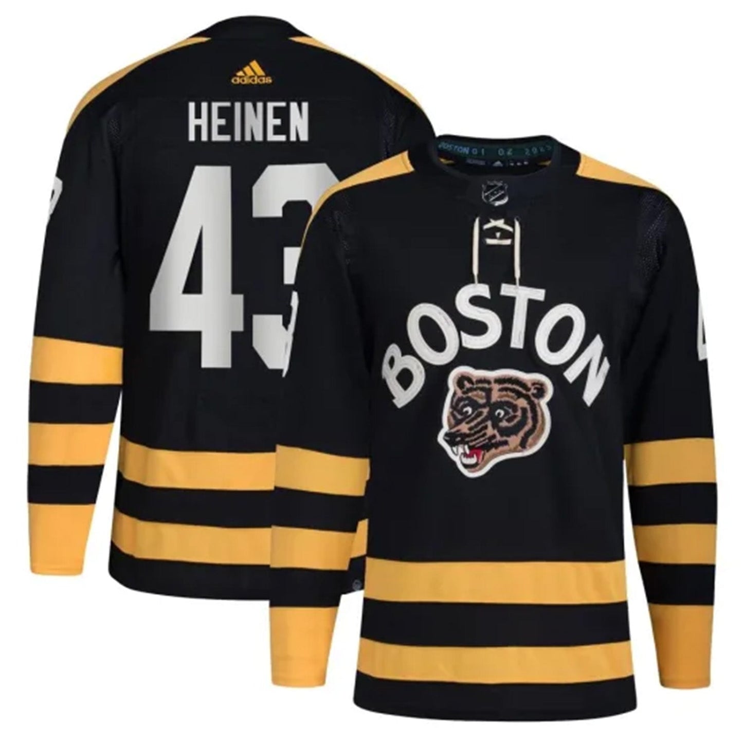 Danton Heinen Boston Bruins 43 Jersey