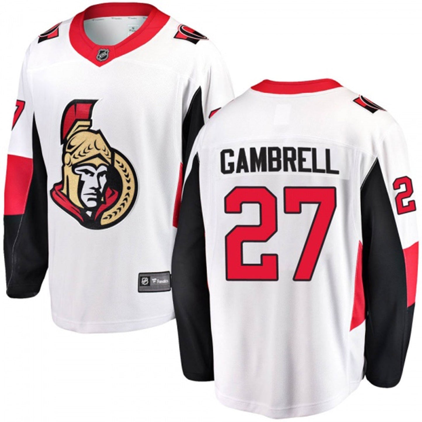 Dylan Gambrell Ottawa Senators 27 Jersey