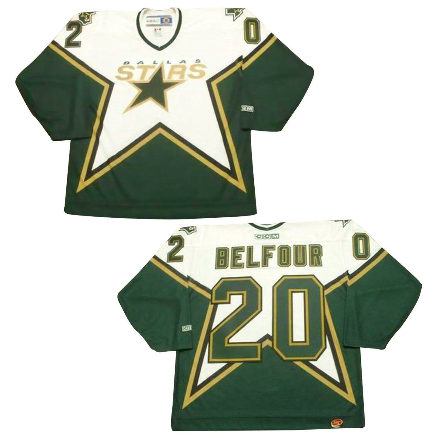 Ed Belfour Dallas Stars 20 Jersey